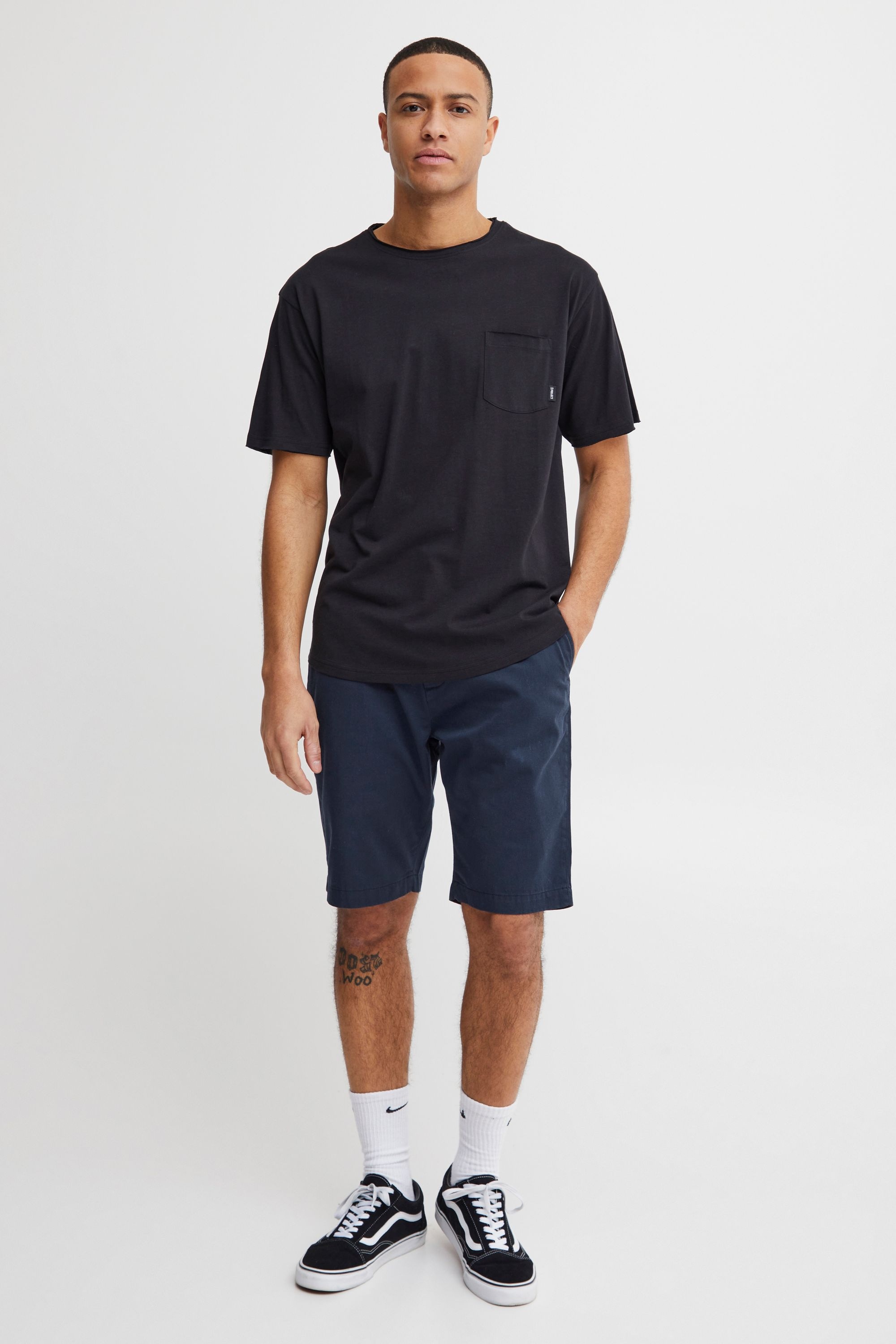 Chinoshorts 11 PROJECT "Chinoshorts PRArno", Herren, Gr. S, N-Gr, blau (insignia blau), Obermaterial: 65% Polyester PES. 35% Baumwolle CO., Hosen Chinoshorts 2