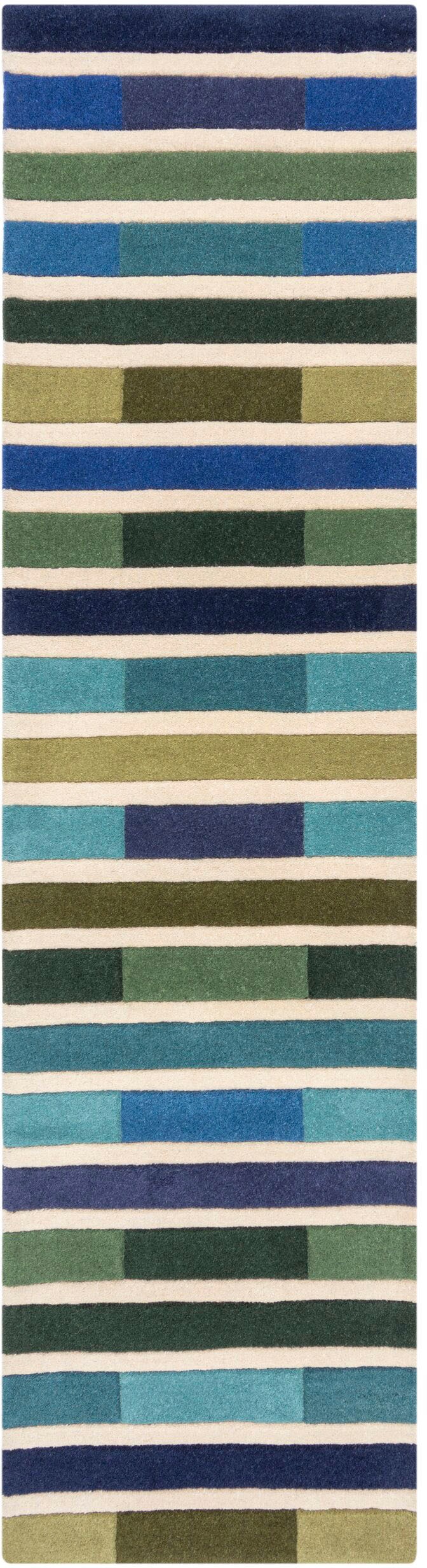 FLAIR RUGS Läufer »Piano«, rechteckig, 10 mm Höhe, gestreift, rechteckig