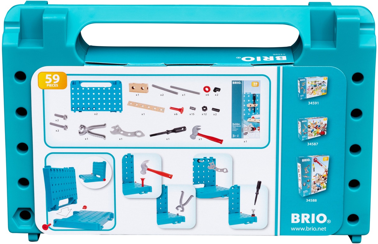 BRIO® Spielwerkzeug »Builder Werkbank-Koffer«, (Set), FSC® - schützt Wald - weltweit