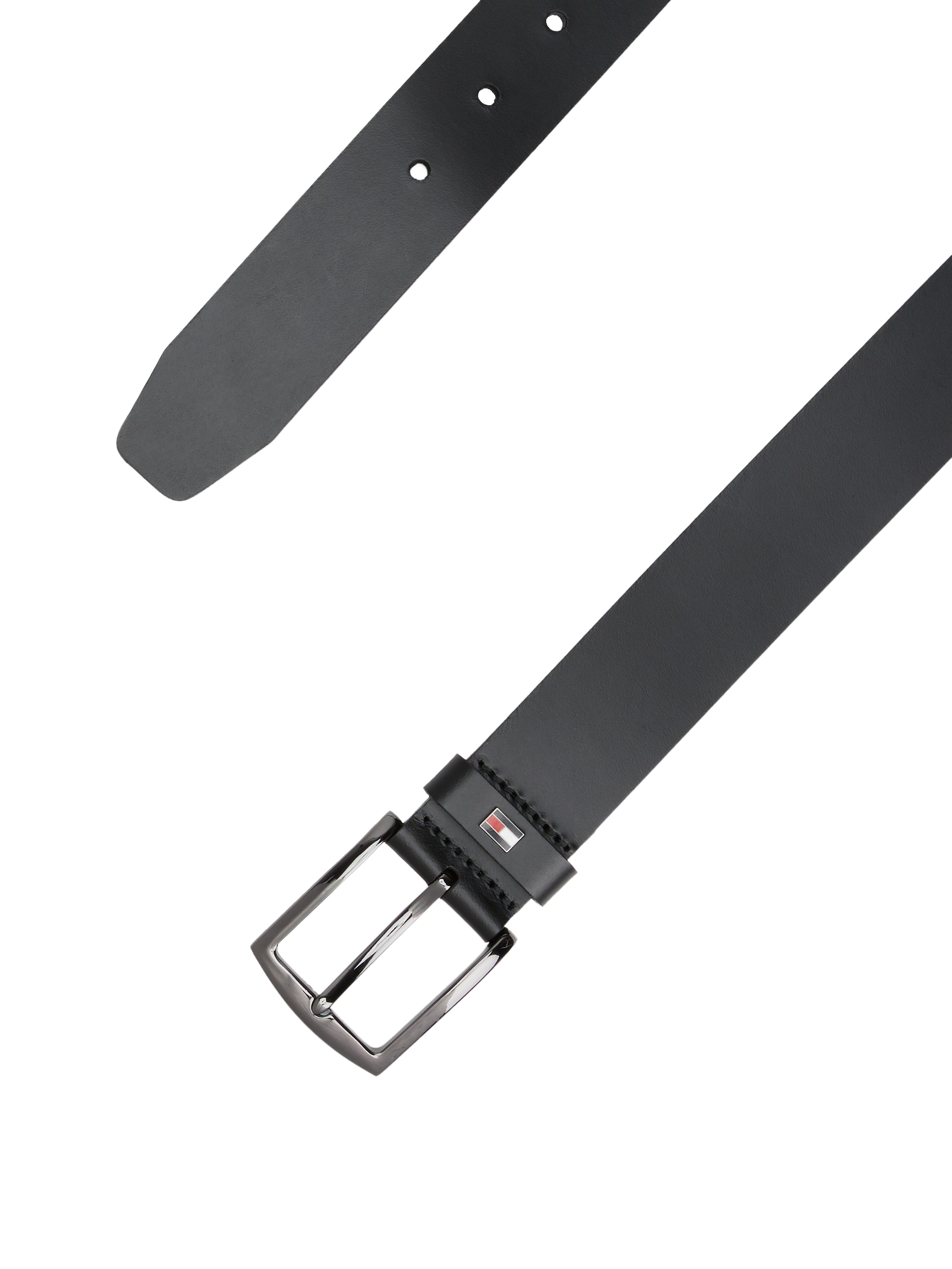 Tommy Hilfiger Ledergürtel »DENTON 3.5 EXT«, Einfachdornschließe, Metalllogo
