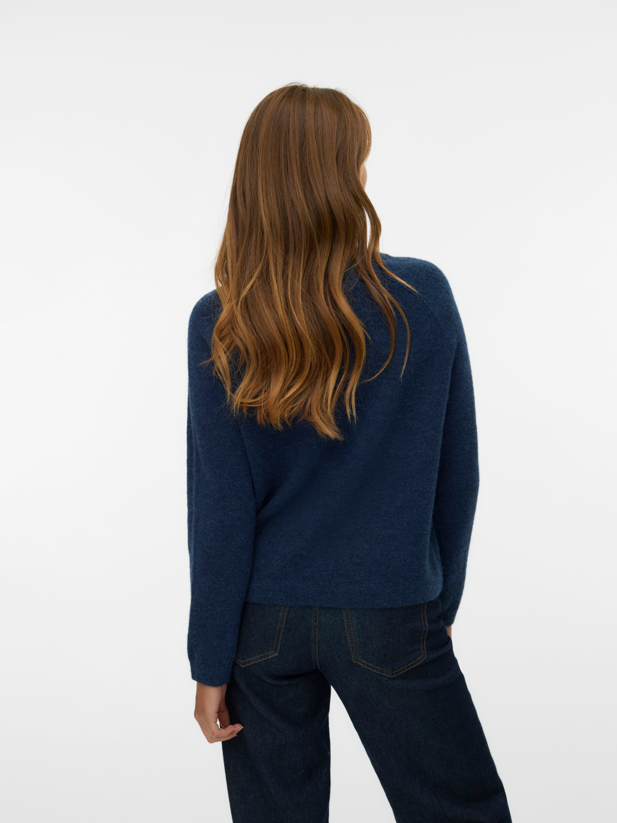 Vero Moda Strickpullover "VMBAM LS O-NECK PULLOVER BOO ENT" günstig online kaufen