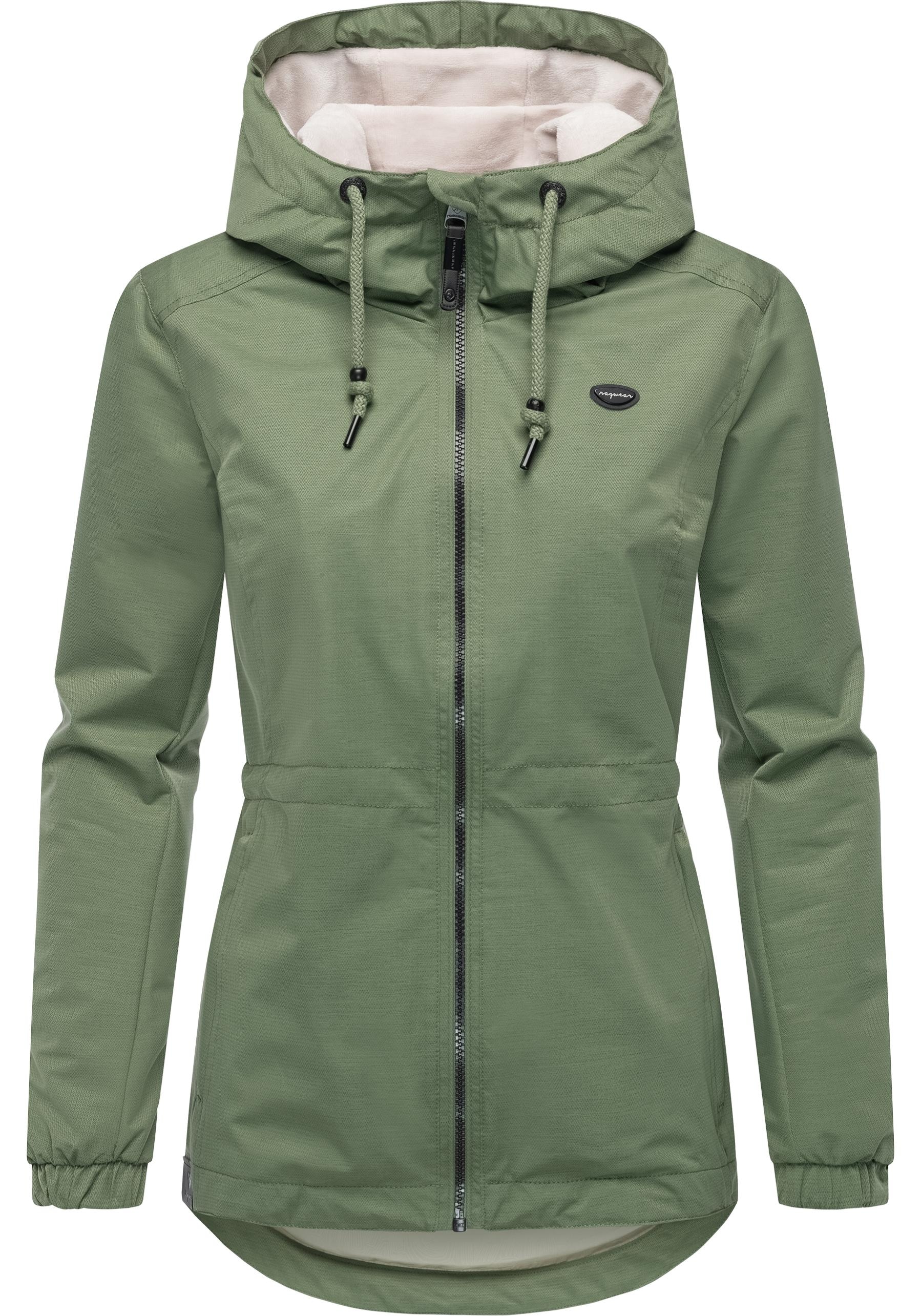 RAGWEAR Damen Outdoorjacke "Dankka Tech"olivgrün, Gr. XS, Obermaterial: 100% Polyester; Innenfutter: 100% Polyester, Jacken, Stylische Damen
