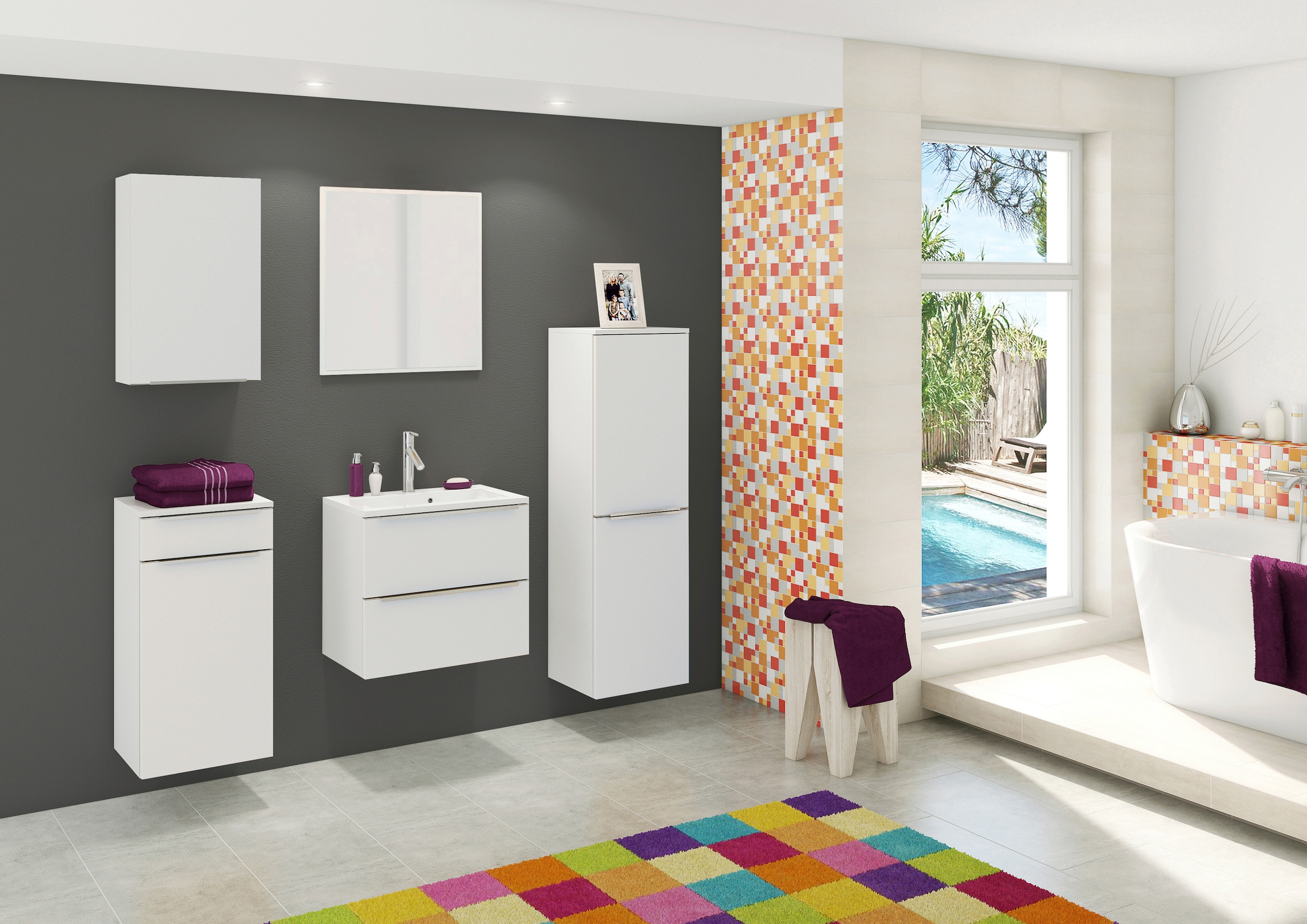welltime Unterschrank »Matera«, Breite 40 cm, mit matten MDF-Fronten und Softclose-Funktion