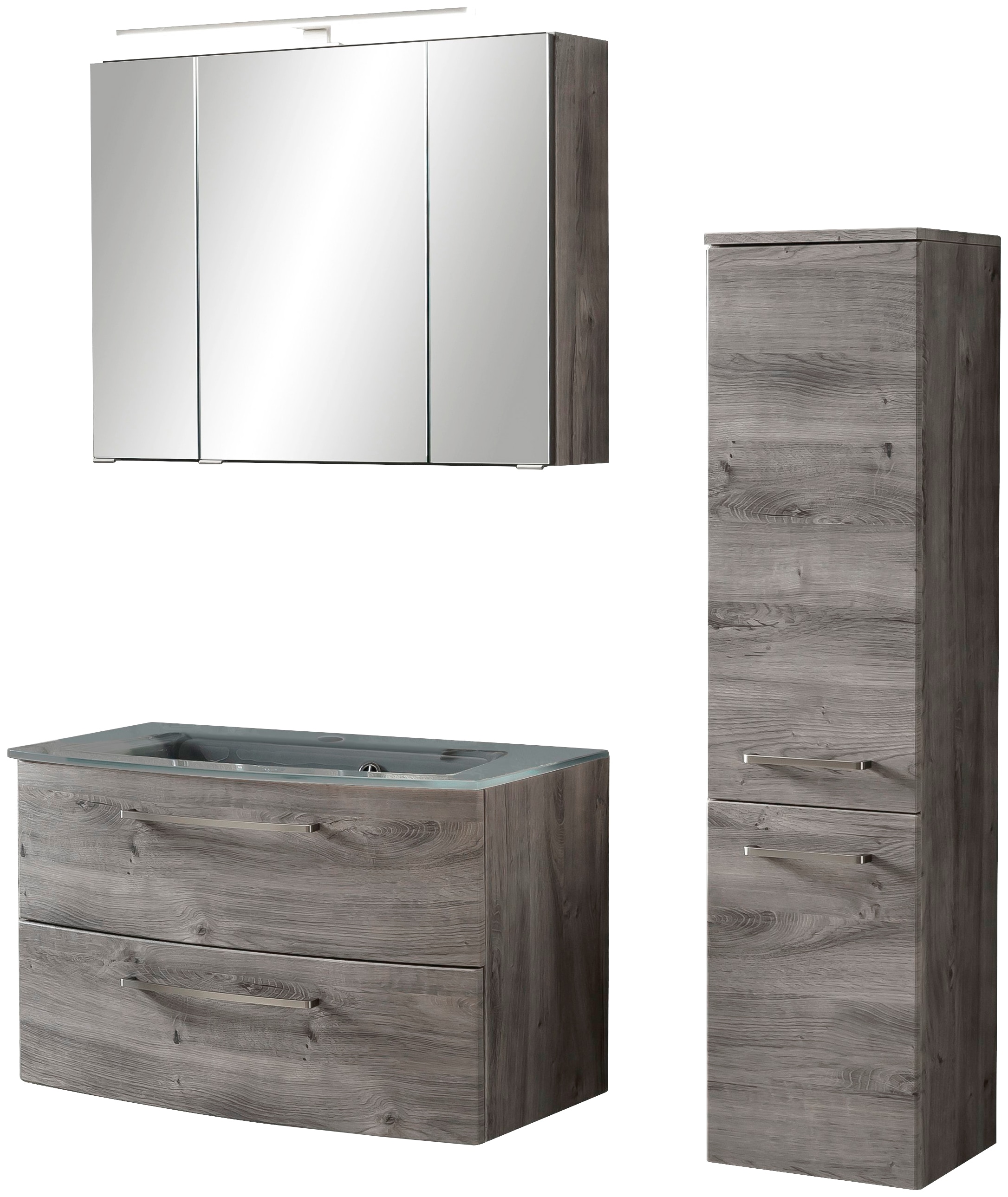 welltime Badezimmer-Set "Windau" Set, 3 Stk. tlg. bestehend aus Waschtisch- günstig online kaufen