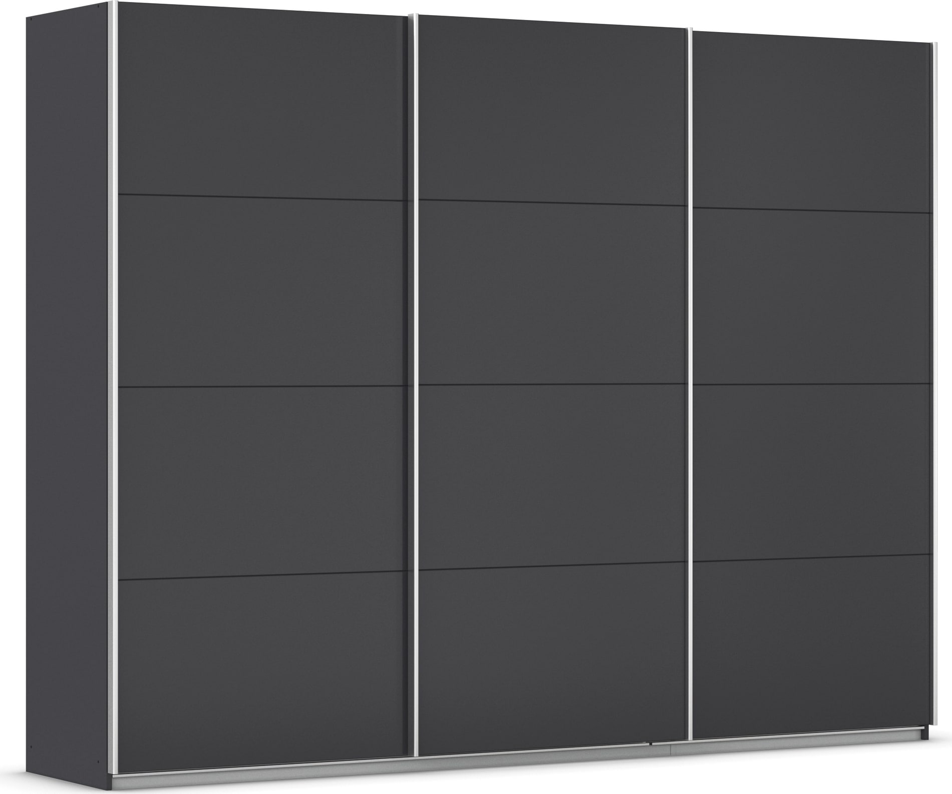 OTTO home Schwebetürenschrank "Kleiderschrank Schrank Garderobe AGORDO mit Dekor- oder Hochglanzfront" Breiten 203/271/315/360 cm in drei Griff-Farben - NEU: Farbe SCHWARZ, in 4 Breiten und 2 Höhen MADE IN GERMANY