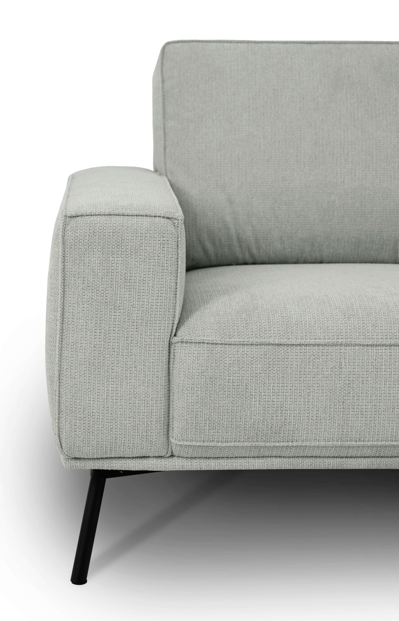 andas Ecksofa »Vosby«, Breite 260 cm, Chenille, mit dekorativer Kedernaht