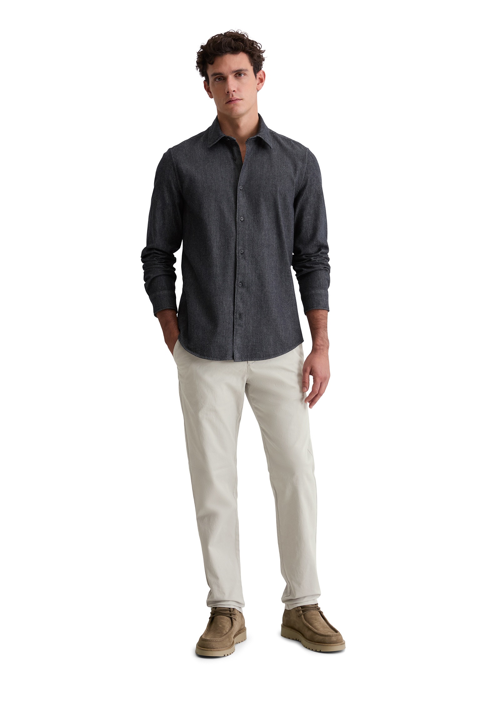 Marc O'Polo Langarmhemd »aus reiner Bio-Baumwolle«