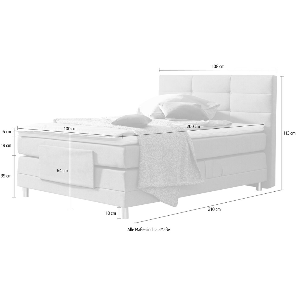 ADA trendline Boxspringbett »Matea«