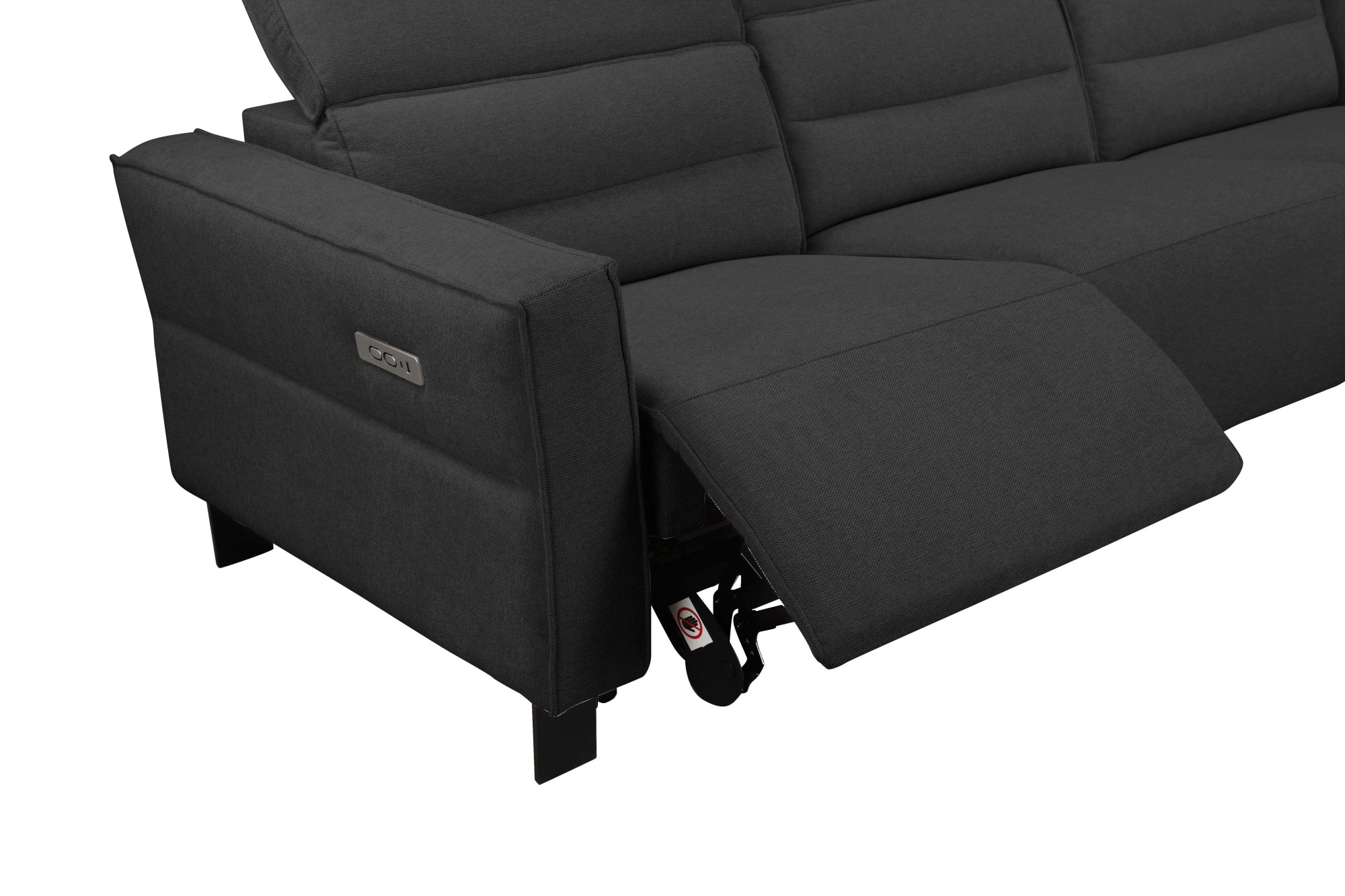 Places of Style Ecksofa »Carpari, L-Form, 263 cm, manuelle o. elektrische Relaxfunktion,«, USB A/C und Kopfteilverstellung