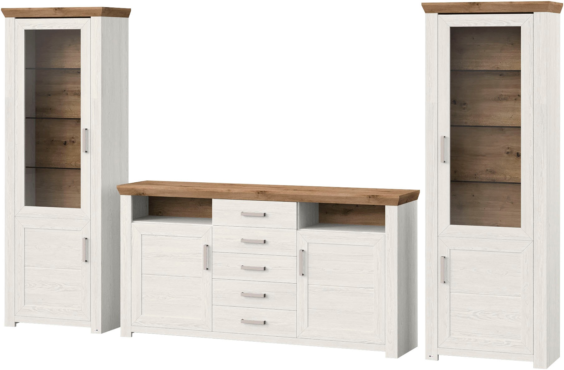 set one by Musterring Wohnwand "York" Set, 3 Stk. tlg. günstig online kaufen