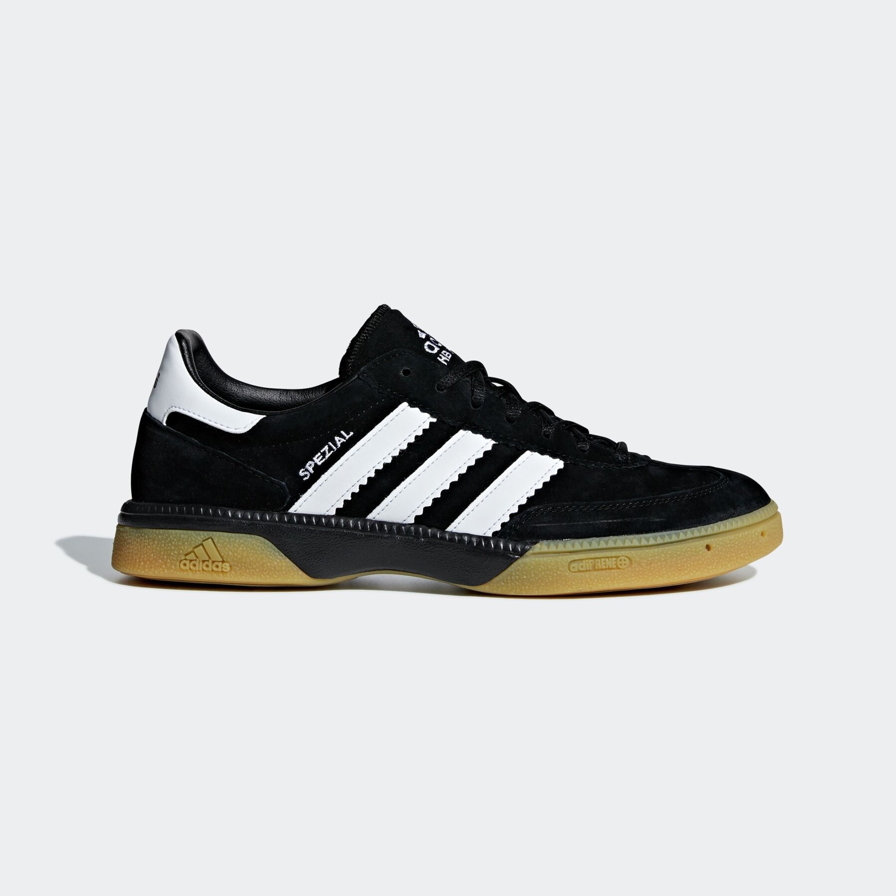 Herren Hallenschuh "HANDBALL SPEZIAL", ADIDAS PERFORMANCE, Gr. 39, schwarz-weiß, Leder, Synthetik, Schuhe, Handballschuh