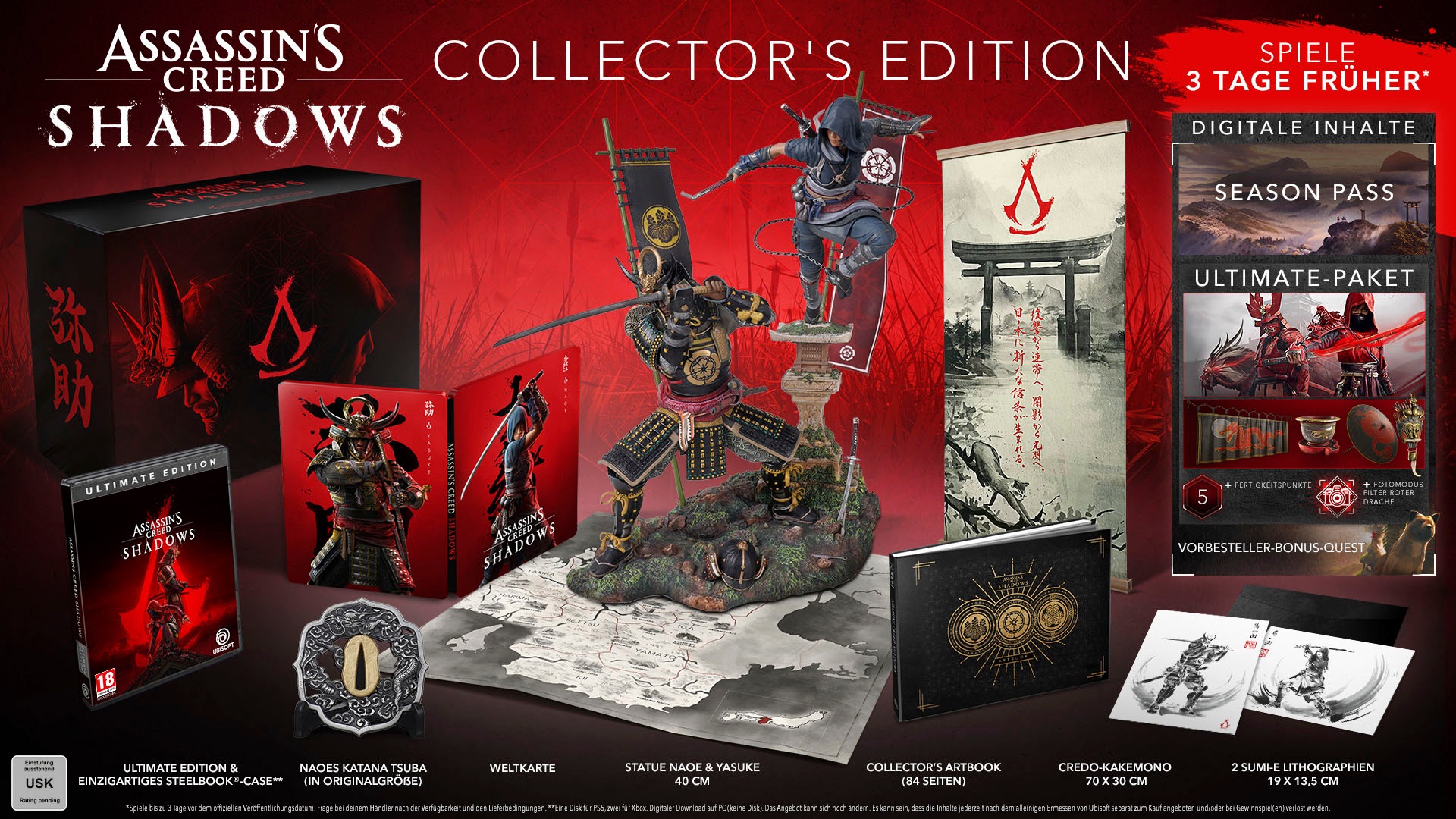 UBISOFT Spielesoftware »Assassin's Creed Shadows Collector's Edition«, PlayStation 5