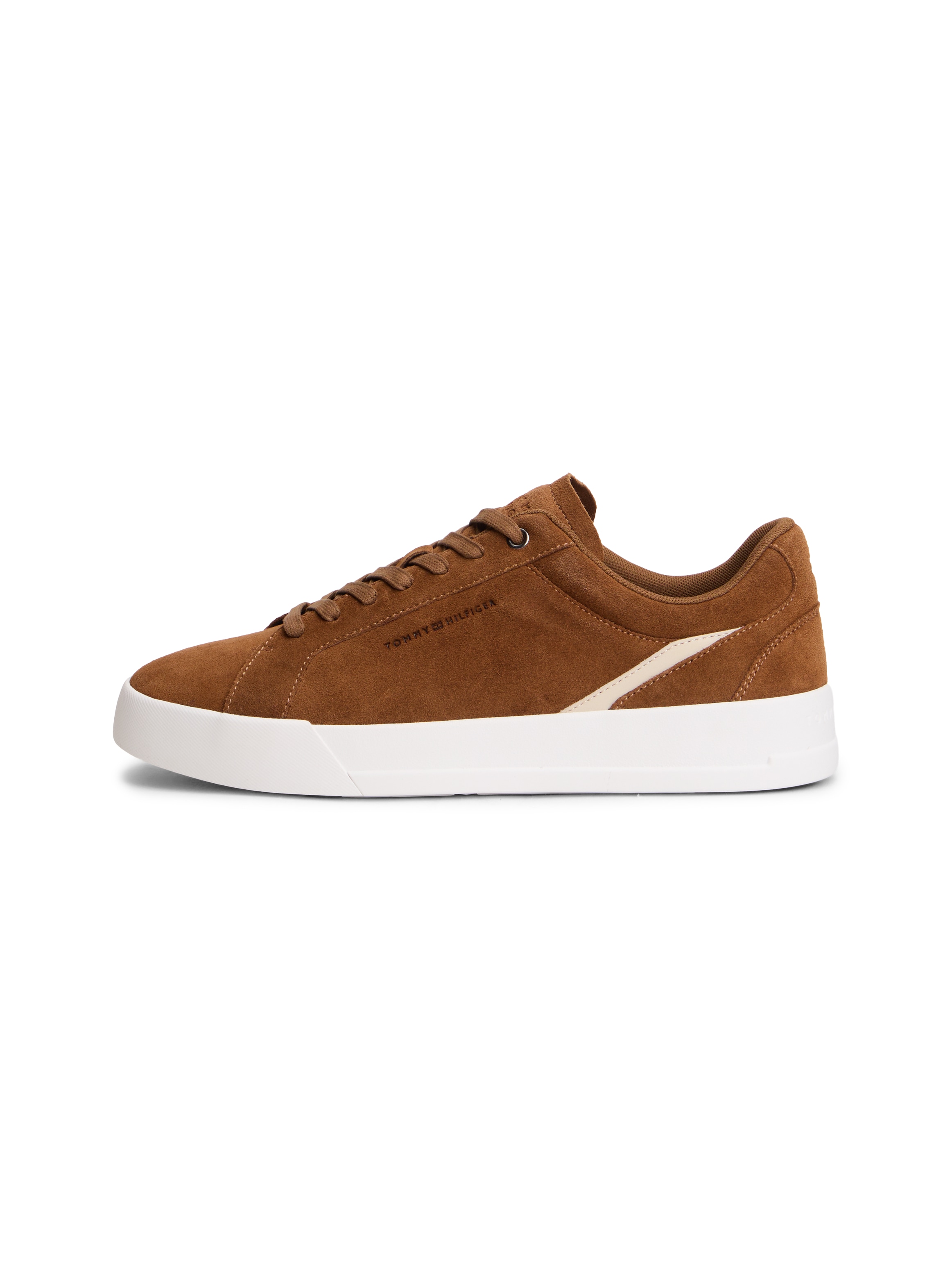 Tommy Hilfiger Sneaker »TH COURT PREMIUM SUEDE«  Freizeitschuh, Halbschuh, Schnürer im Retro-Look