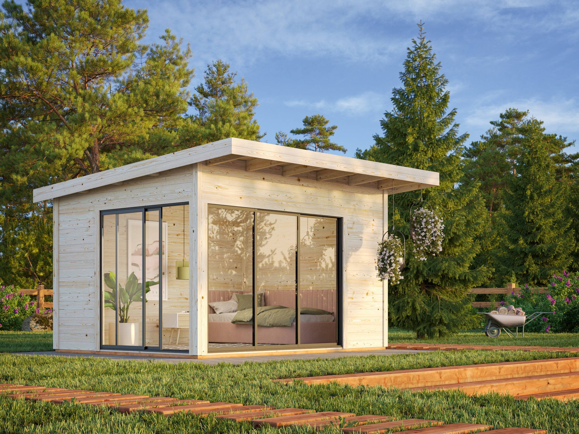 Palmako Gartenhaus »Andrea 11,2 m², Slide Plus«