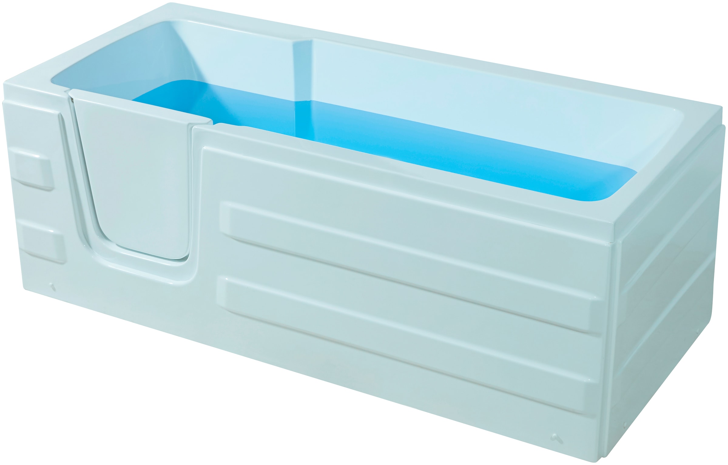 Badewanne SANOTECHNIK, B:170cm H:61cm T:76cm, weiß, Acryl, Badewannen, "Haiti", mit Tür