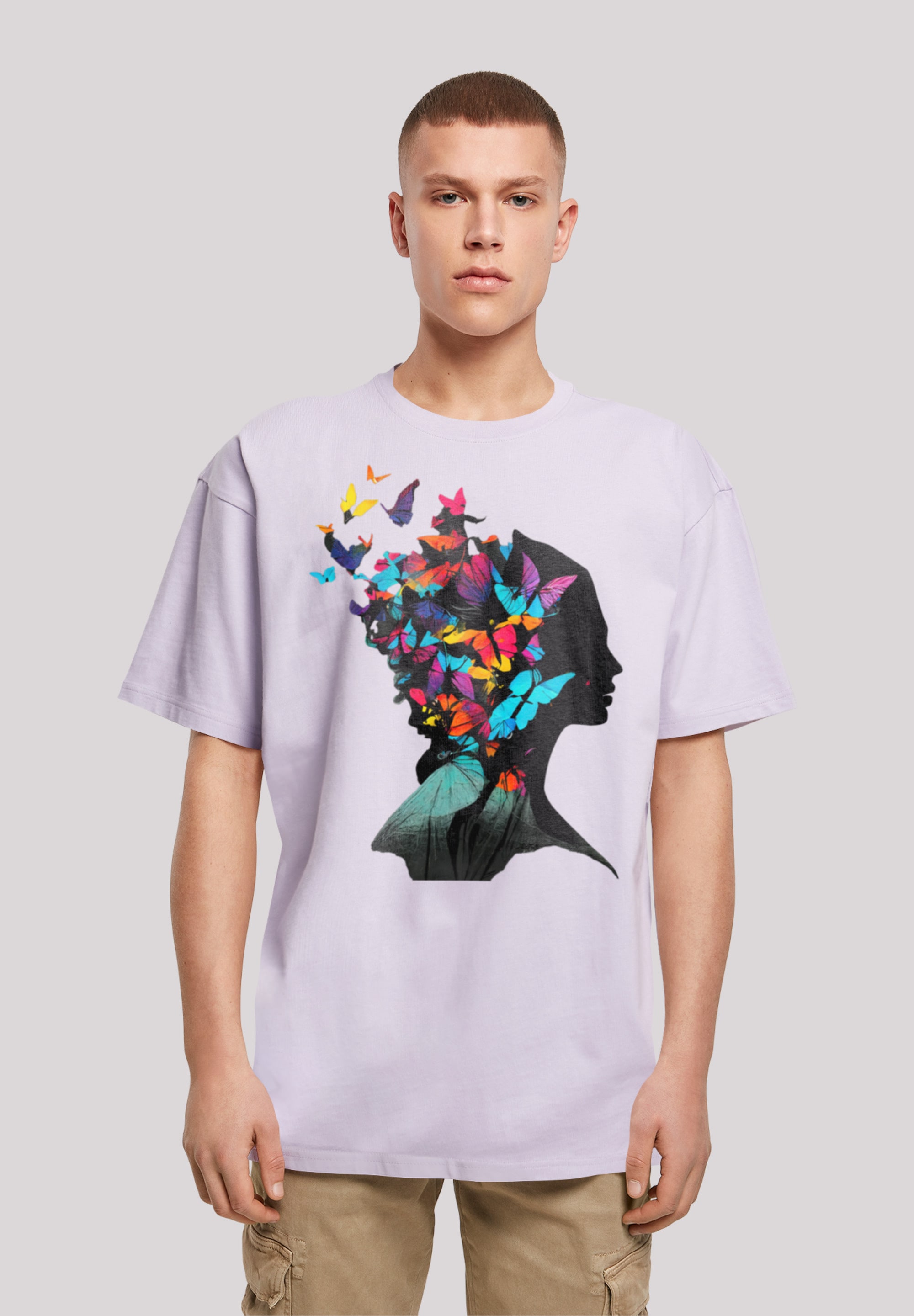 T-Shirt »Schmetterling Silhouette OVERSIZE TEE«, Print