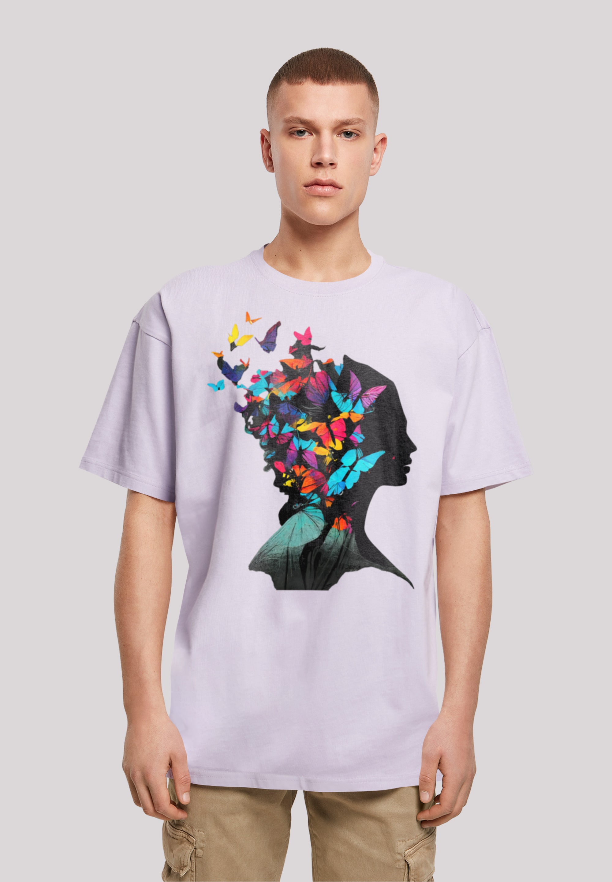 »Schmetterling OVERSIZE ▷ T-Shirt TEE«, Silhouette Print F4NT4STIC BAUR | für