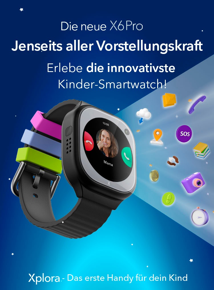 Xplora Smartwatch »Xplora - X6 Pro mit eSIM«, (3,04 cm / 1,2 Zoll), Android 11, 8 GB,)