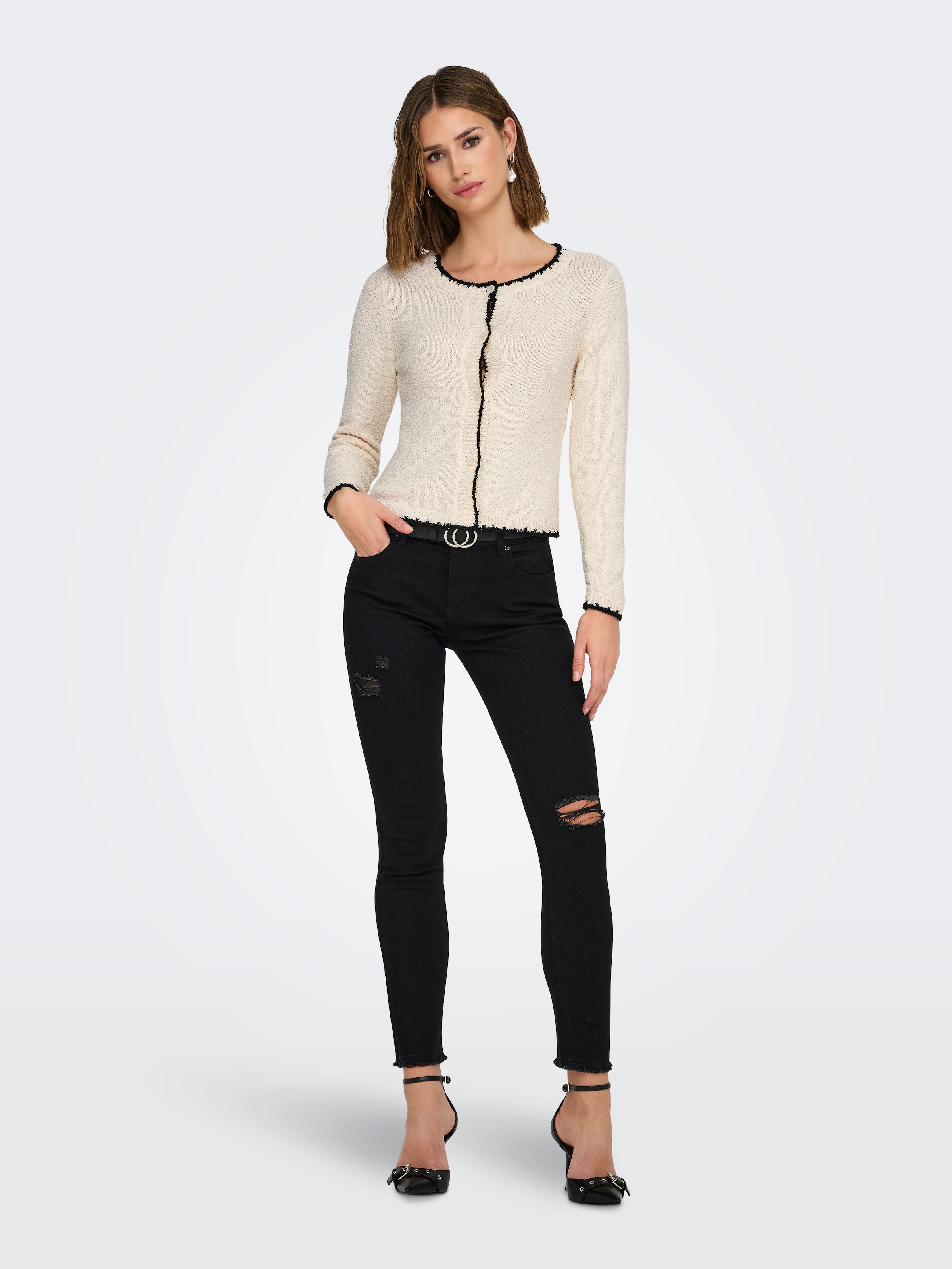 ONLY Strickjacke »ONLTERESA LIFE LS ONECK CARDIGAN CC KNT«
