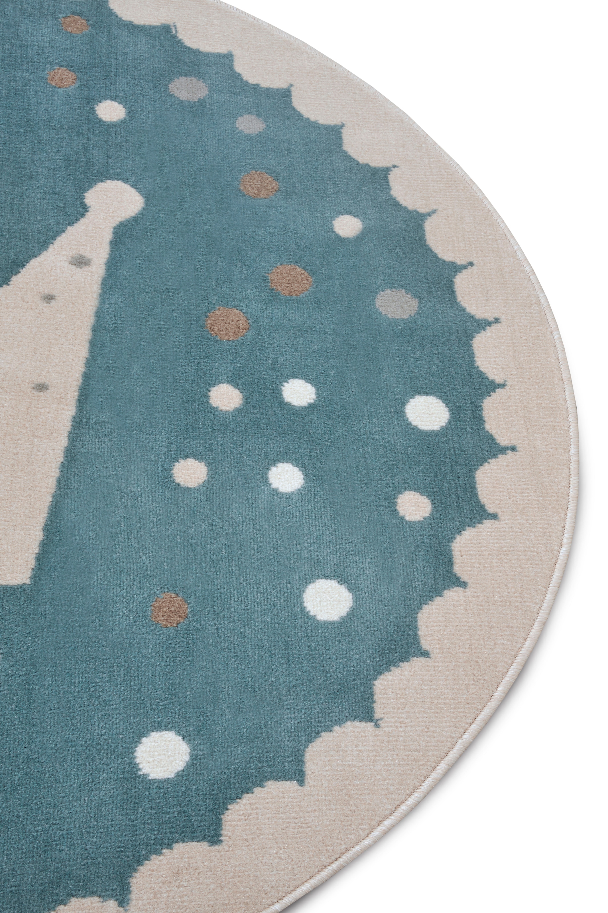 HANSE Home Kinderteppich »Adventures Crown«, rund, 8 mm Höhe, Spielteppich, fest, Kinderzimmer, Kurzflor, Spielunterlage