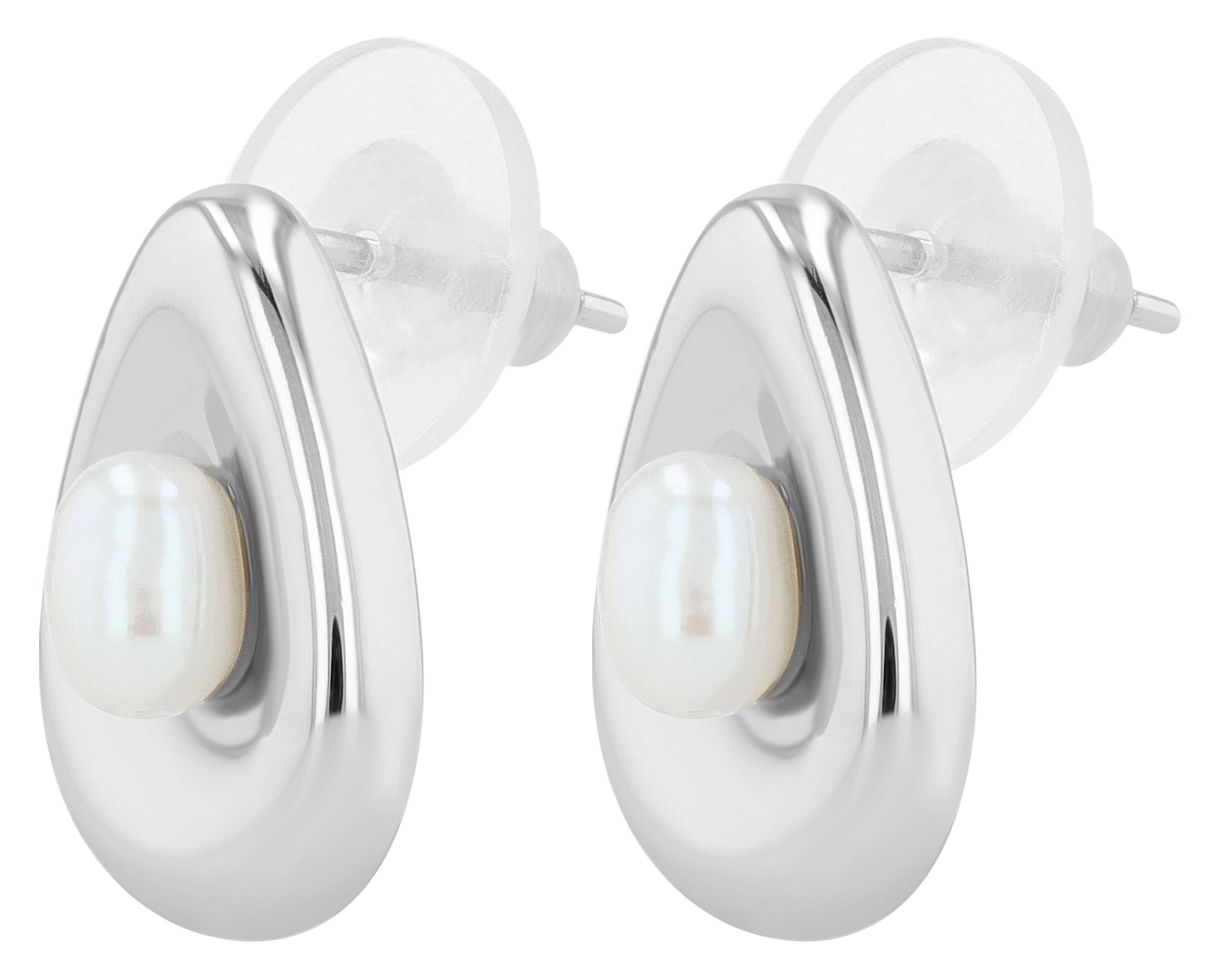 Adelia´s Paar Ohrhänger "Ohrringe – Ohrstecker aus 925 Silber mit Süßwasserperle" Schöne Geschenkidee zum Muttertag