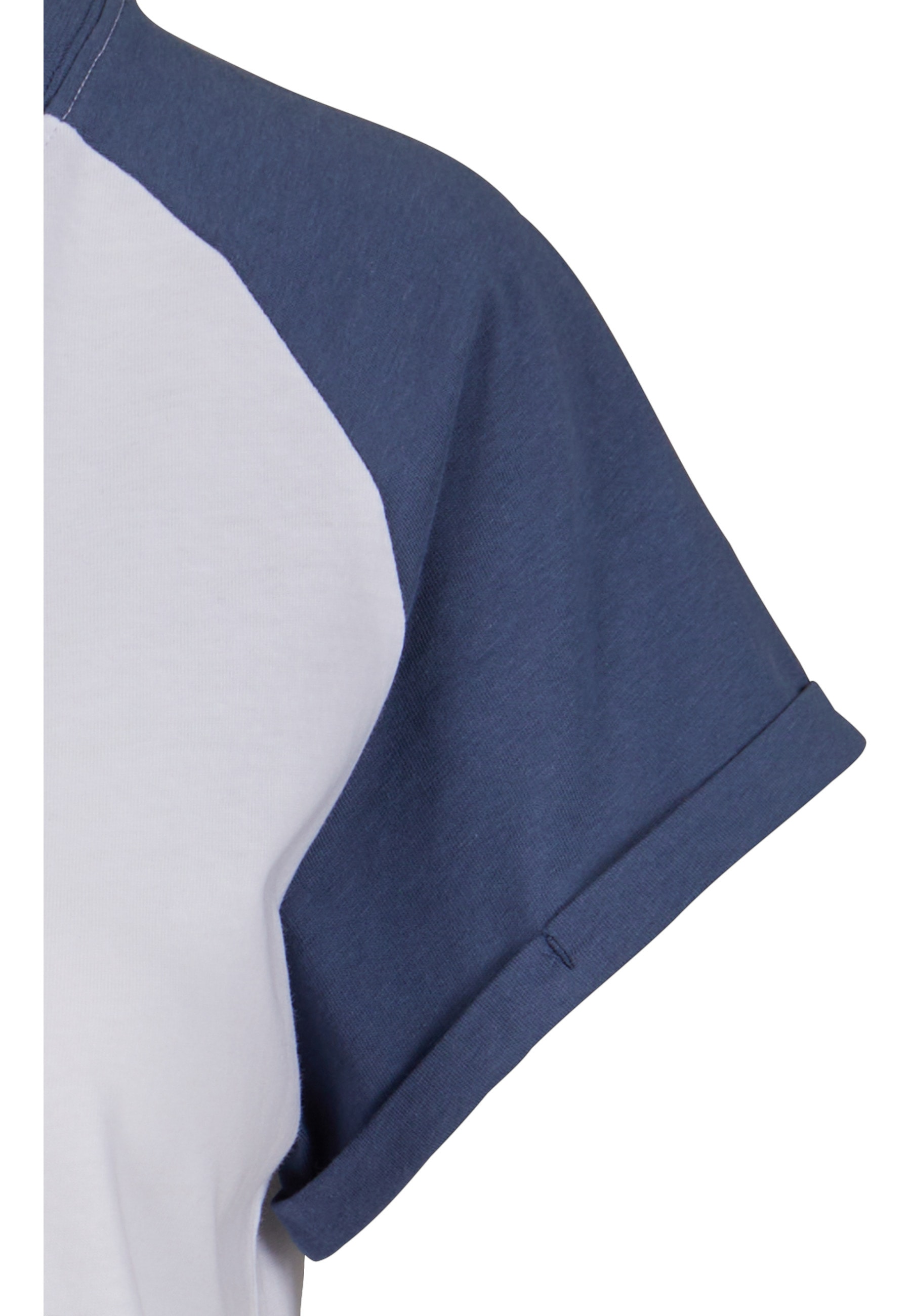 URBAN CLASSICS Kurzarmshirt »Urban Classics Damen Ladies Contrast Raglan Tee« 1 Stk.