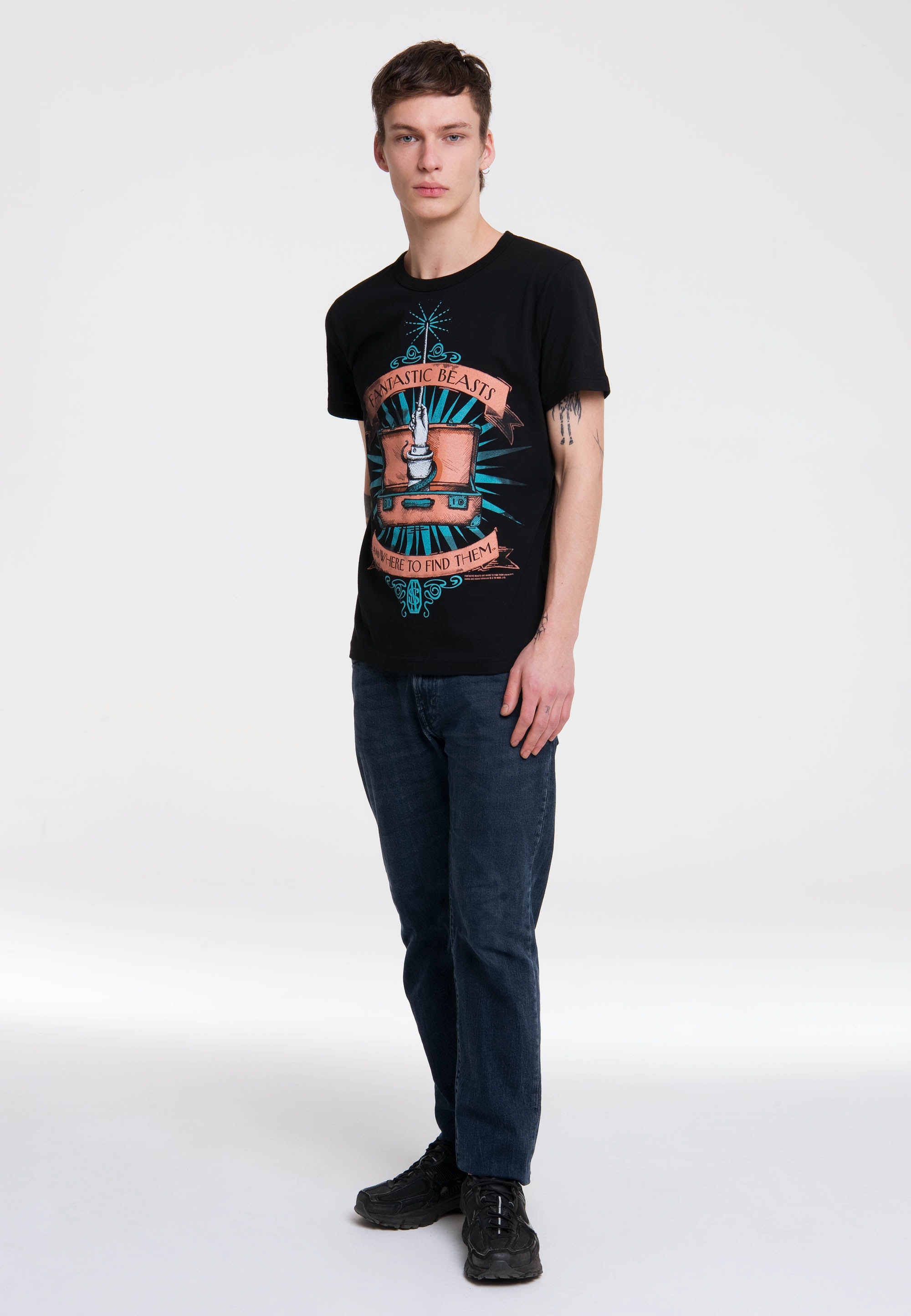 LOGOSHIRT T-Shirt »Phantastische Tierwesen«, mit tollem Frontprint