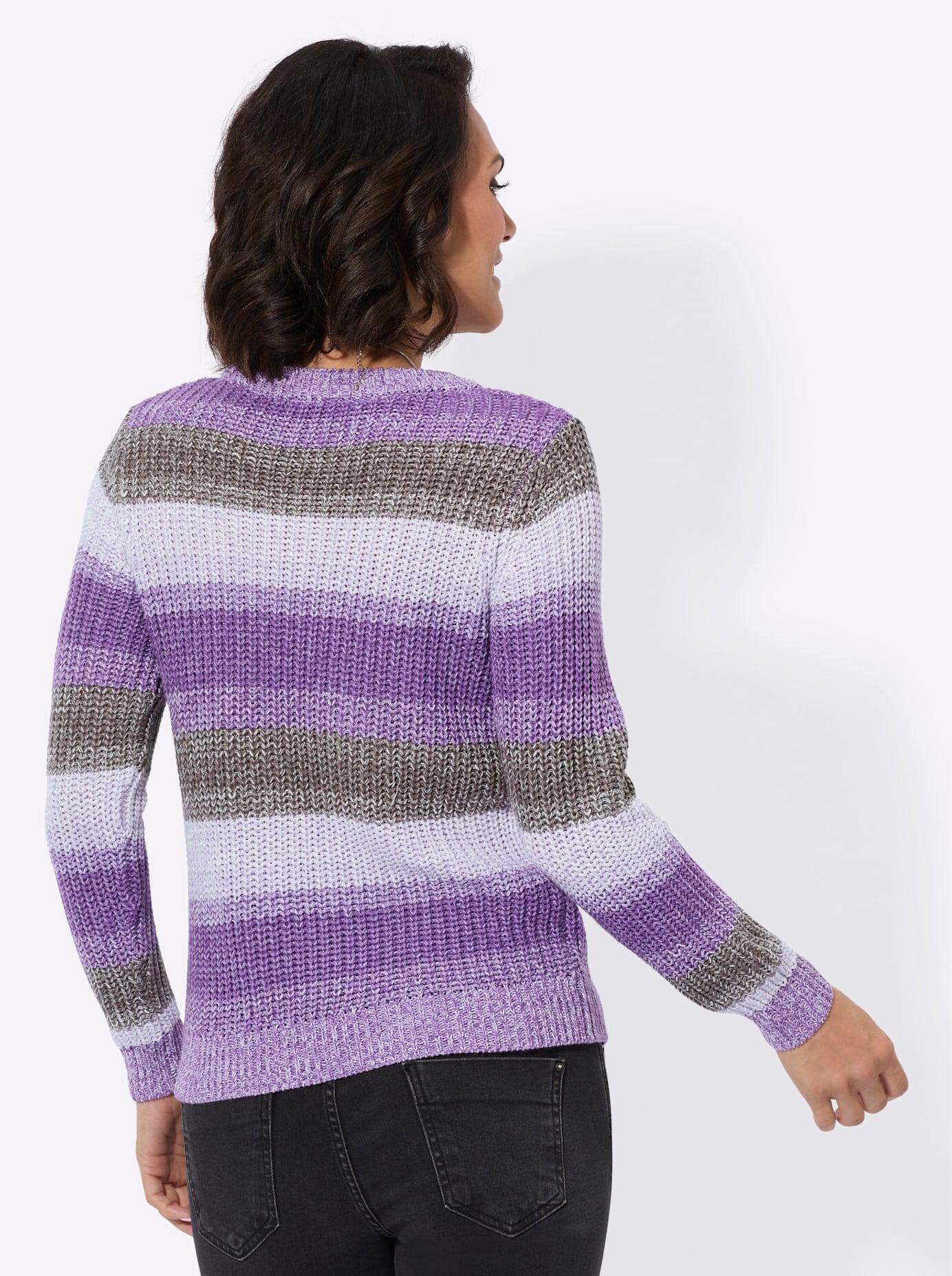 Casual Looks Rundhalspullover »Langarm-Pullover«