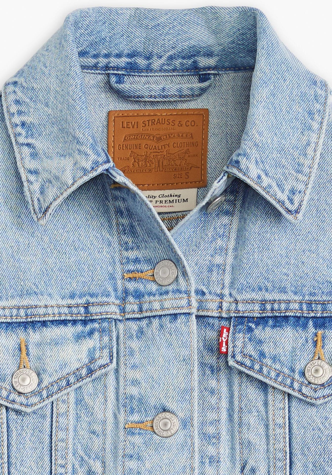 Levi's® Jeansjacke »ORIGINAL TRUCKE«, mit Glitzerdetails an Ärmeln