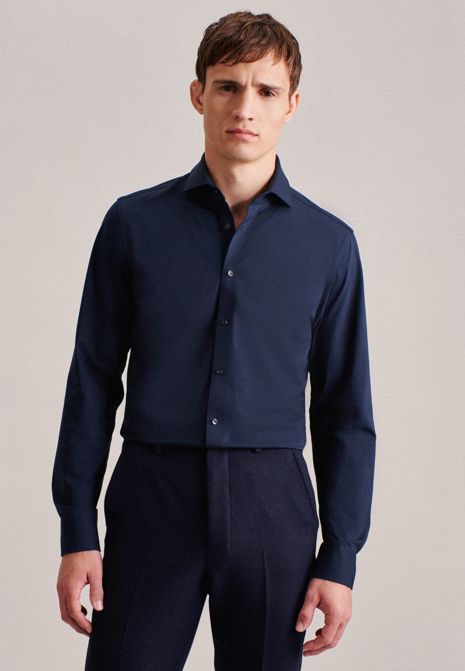 seidensticker Businesshemd "Slim" Slim 1/1 Kentkragen Uni günstig online kaufen