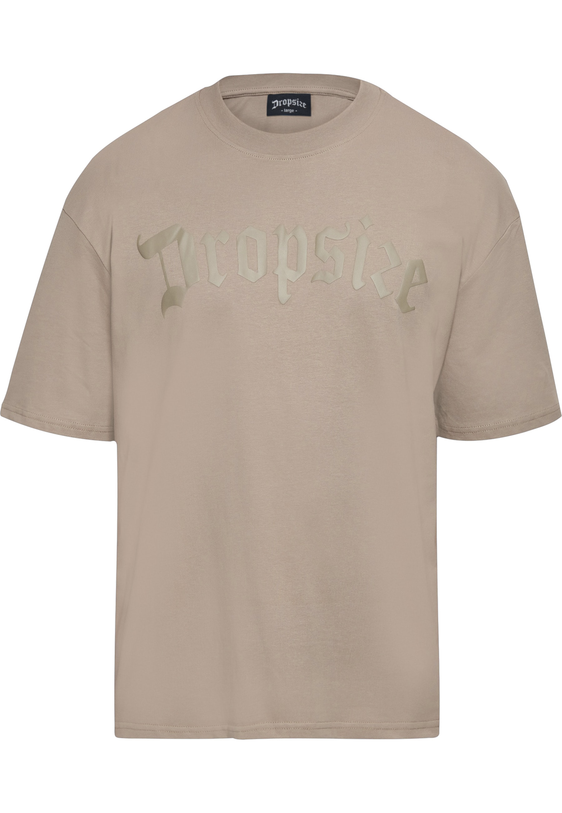 Dropsize T-Shirt "Dropsize Herren Heavy Oversize Logo Puffer Print T-Shirt" 1 Stk.