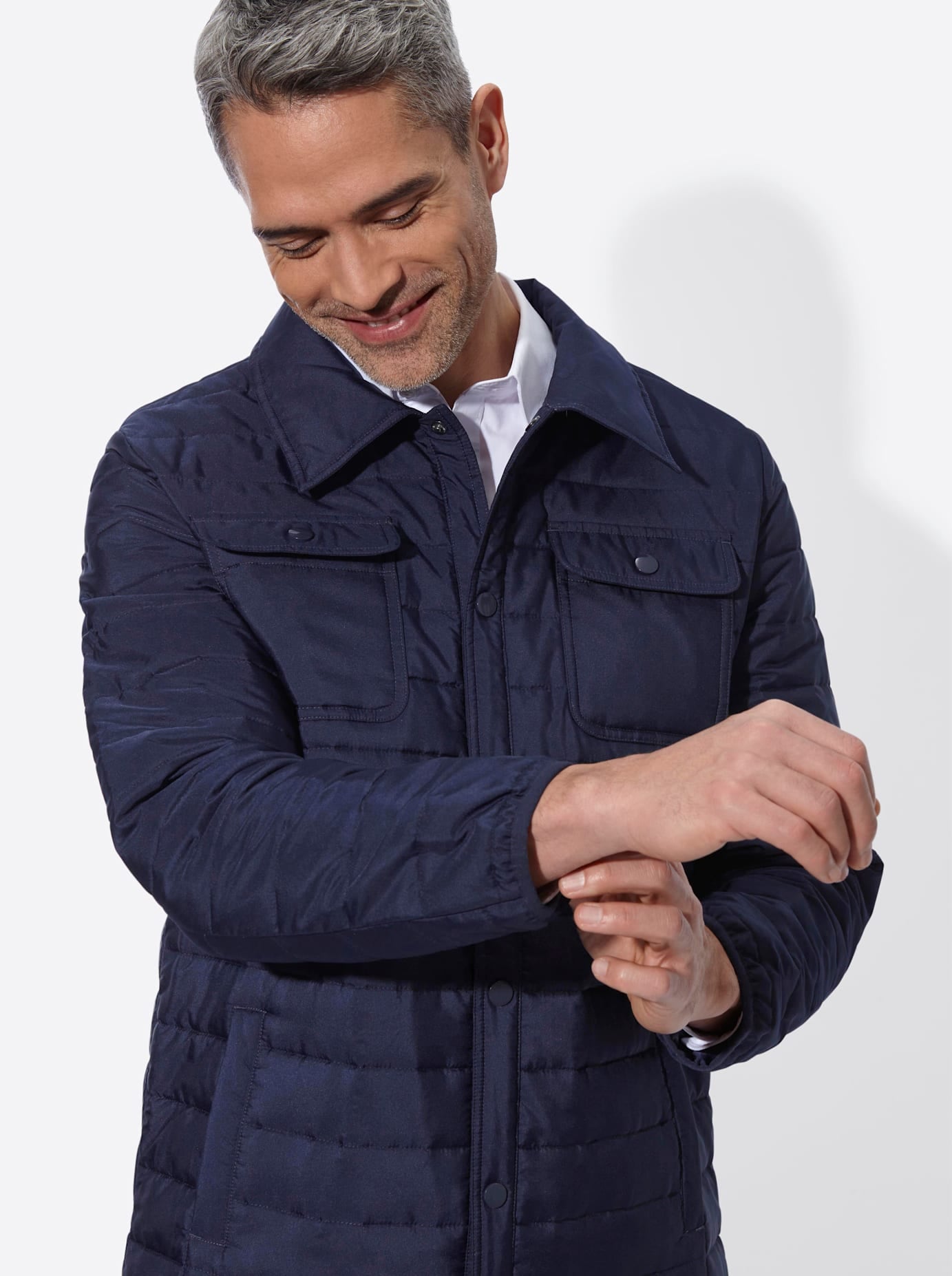 Classic Steppjacke ohne Kapuze