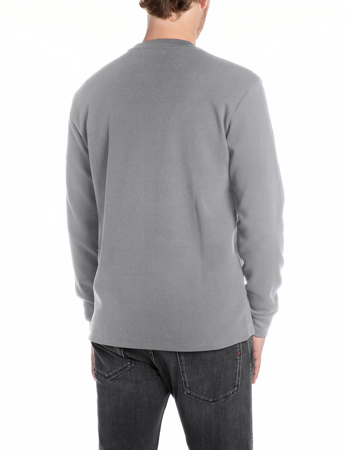 Replay Longsleeve Regular Fit, Rundhalsform