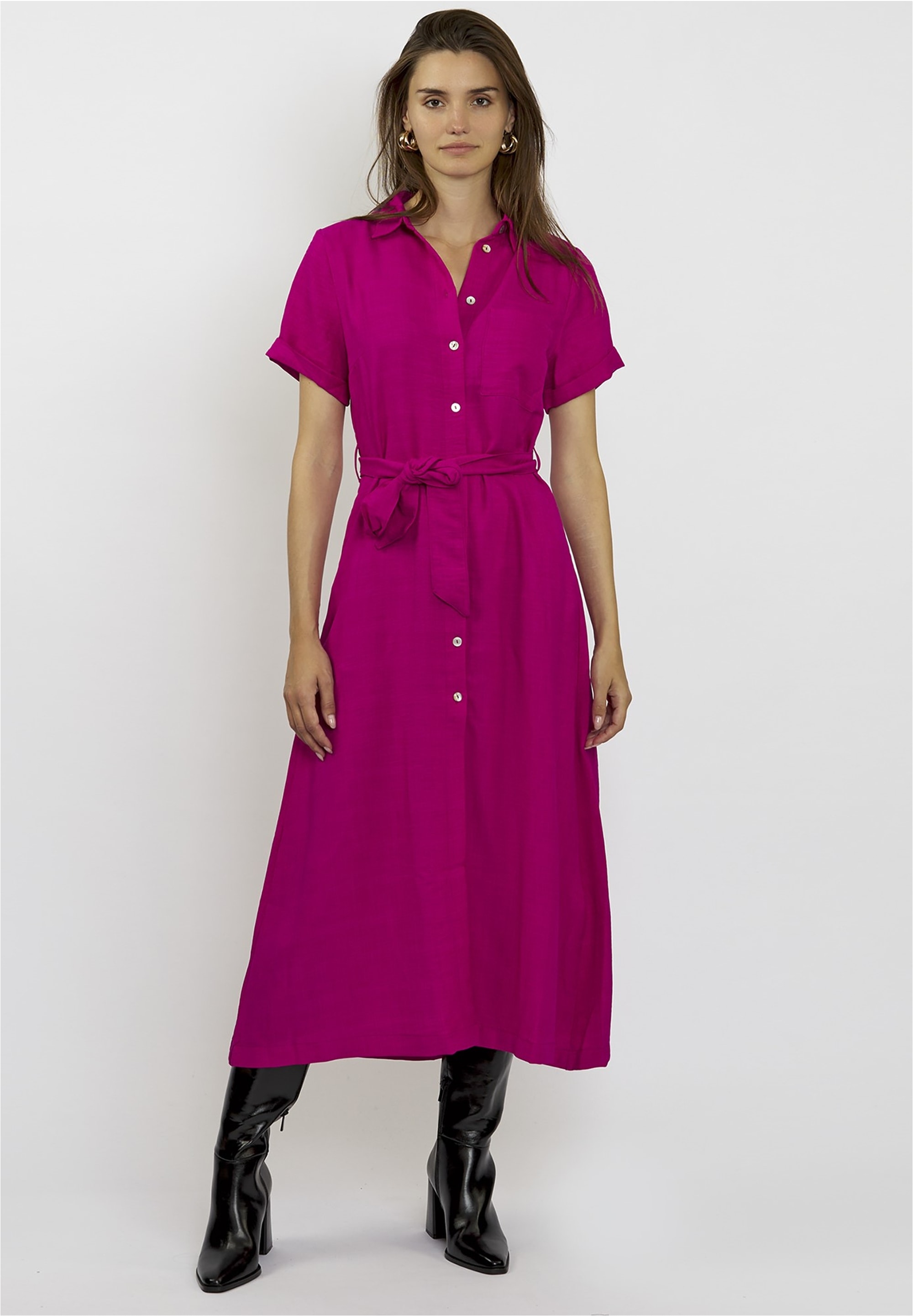 freshlions Jerseykleid "Long Button up", mit langem Schnitt günstig online kaufen