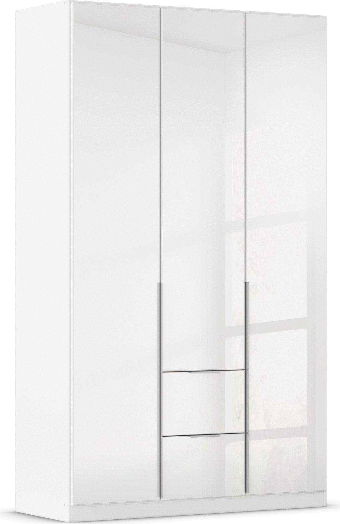 OTTO home Drehtürenschrank "Kleiderschrank Kleiderschränke Schrank Garderobe AGORDO mit Glasfront" in zwei Griff-Farben, Breiten 91-360 cm, mit Außenschubkästen, in 7 Breiten und 2 Höhen MADE IN GERMANY