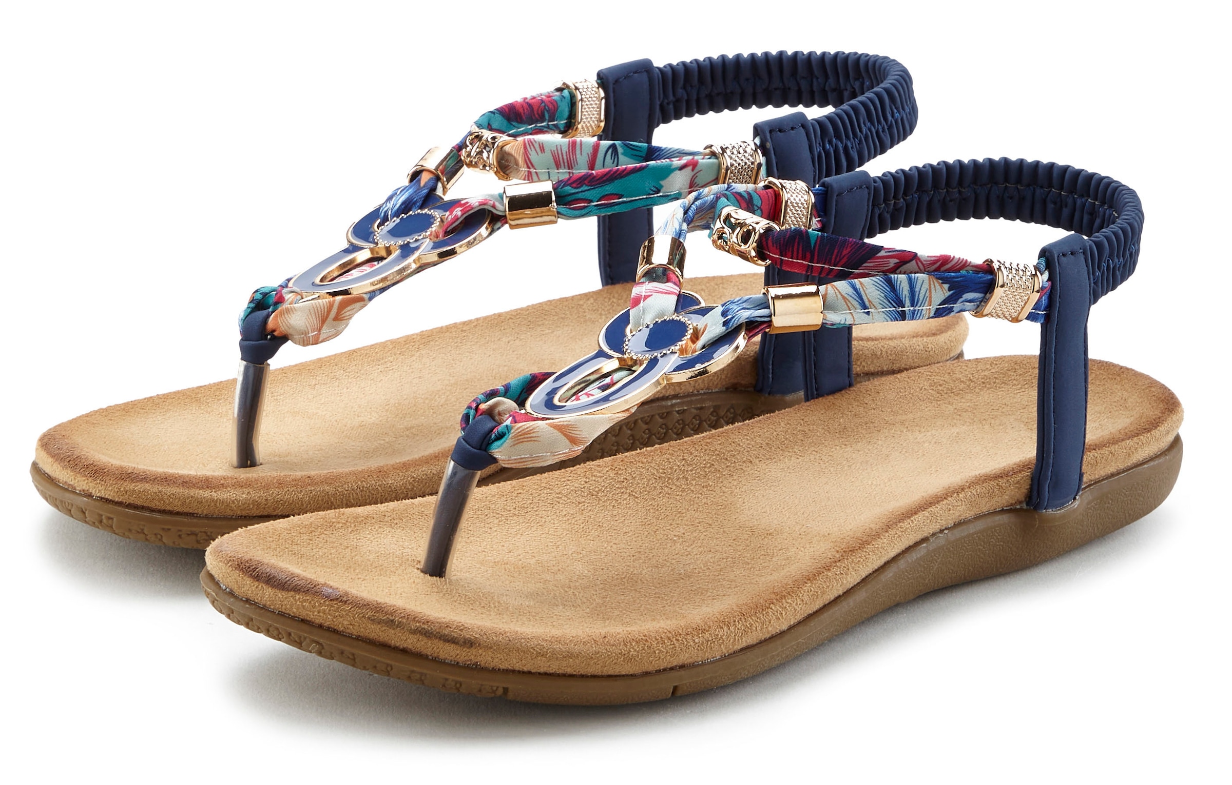 LASCANA Zehentrenner "Sommerschuh, offener Schuh, Sandalette," Sandale, Pan günstig online kaufen