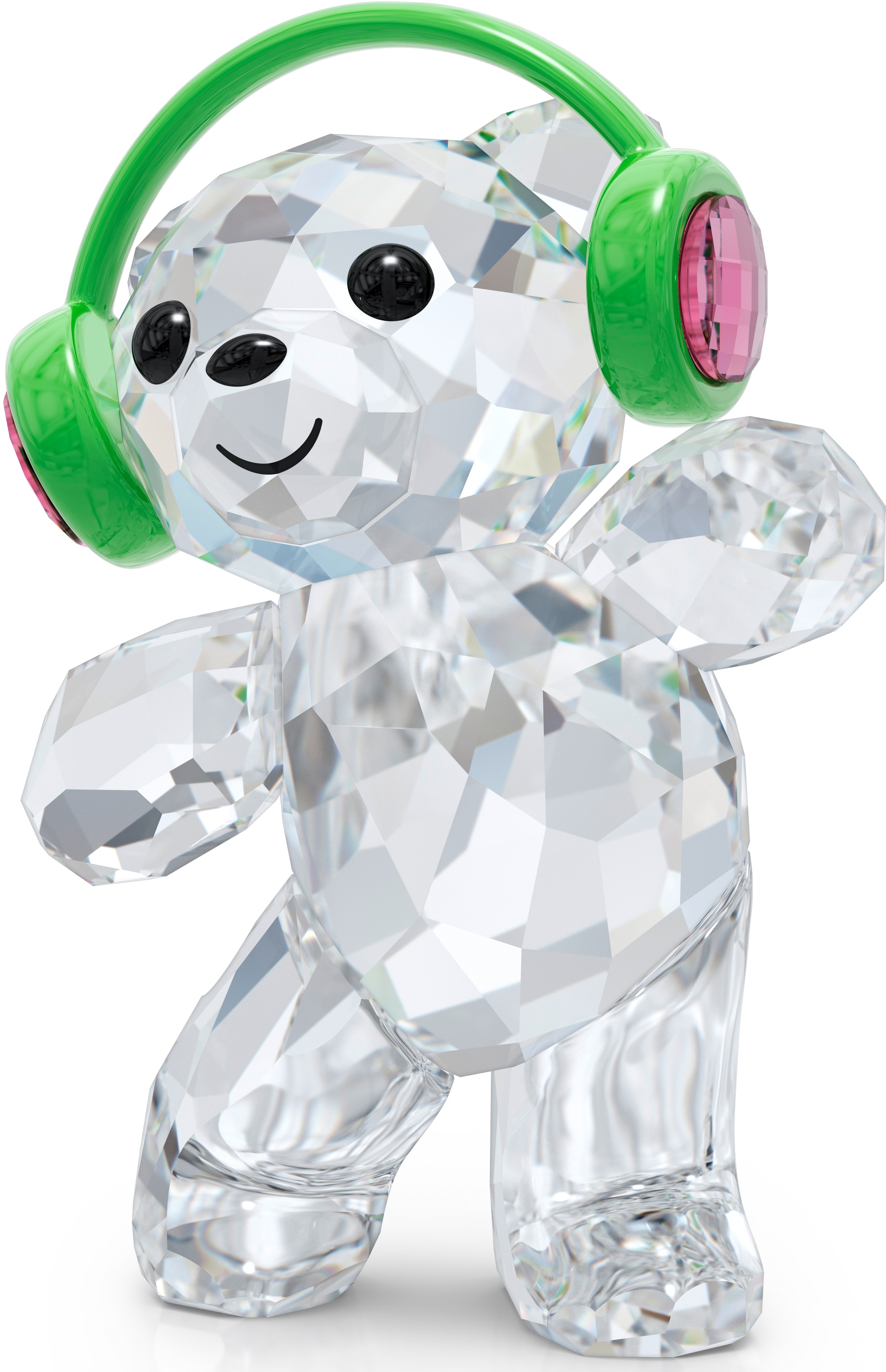 Swarovski Dekofigur »Kristallfigur Tanzbär Kopfhörer Kris Bär Einfach  Tanzen, 5619237«, Swarovski® Kristall | BAUR