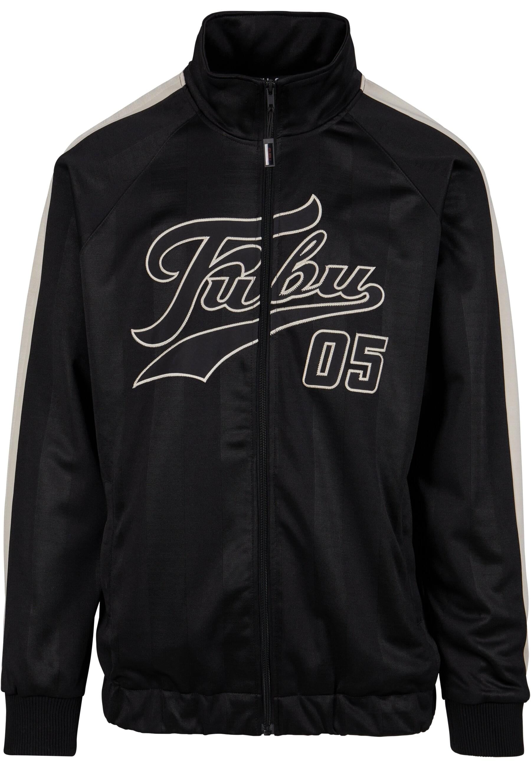 Fubu Trainingsjacke "Fubu Herren FM223-017-2 FUBU Varsity Striped Track Jacket", (1 St.), ohne Kapuze