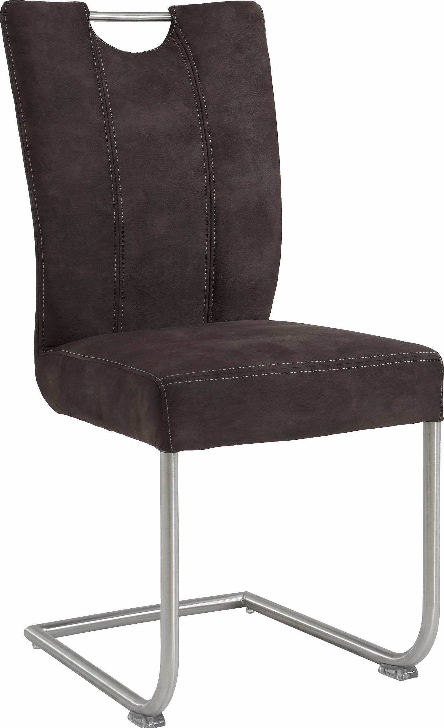 NIEHOFF SITZMÖBEL Freischwinger "Pia" (Set) 2 Stk.Gestell Edelstahl gebürst günstig online kaufen