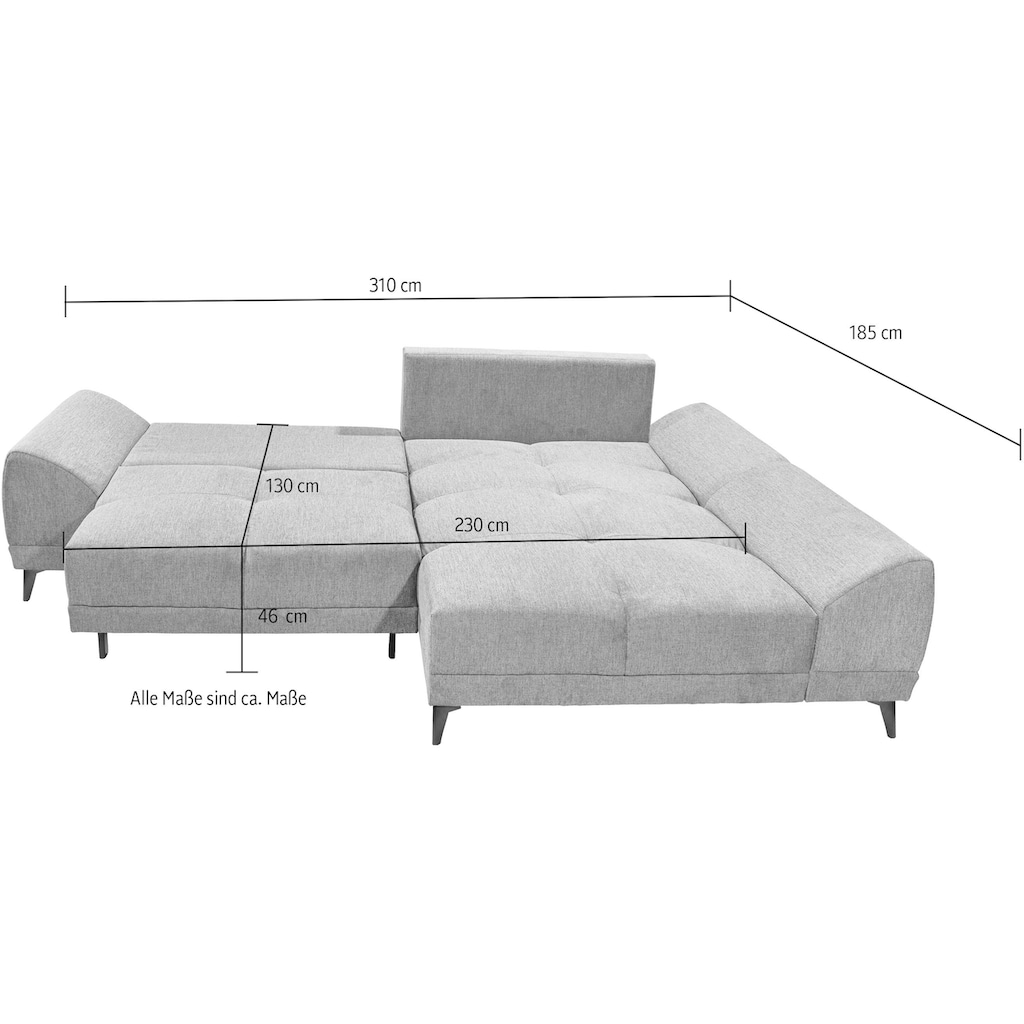 ED EXCITING DESIGN Ecksofa »Scott L-Form«