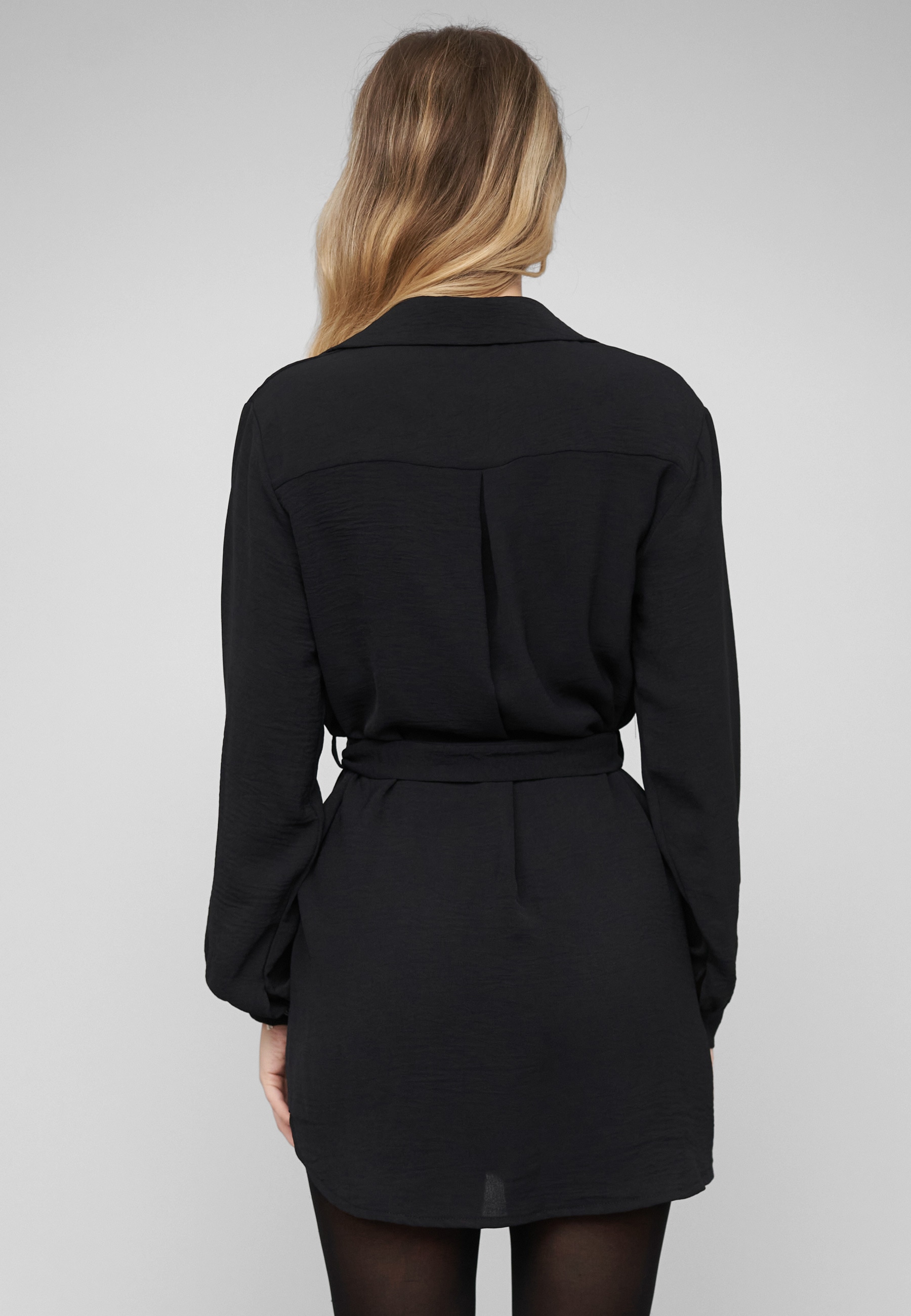 CLOUD 5IVE A-Linien-Kleid »CLOUD 5IVE Longsleeve Dress with tie-belt« 1 tlg.