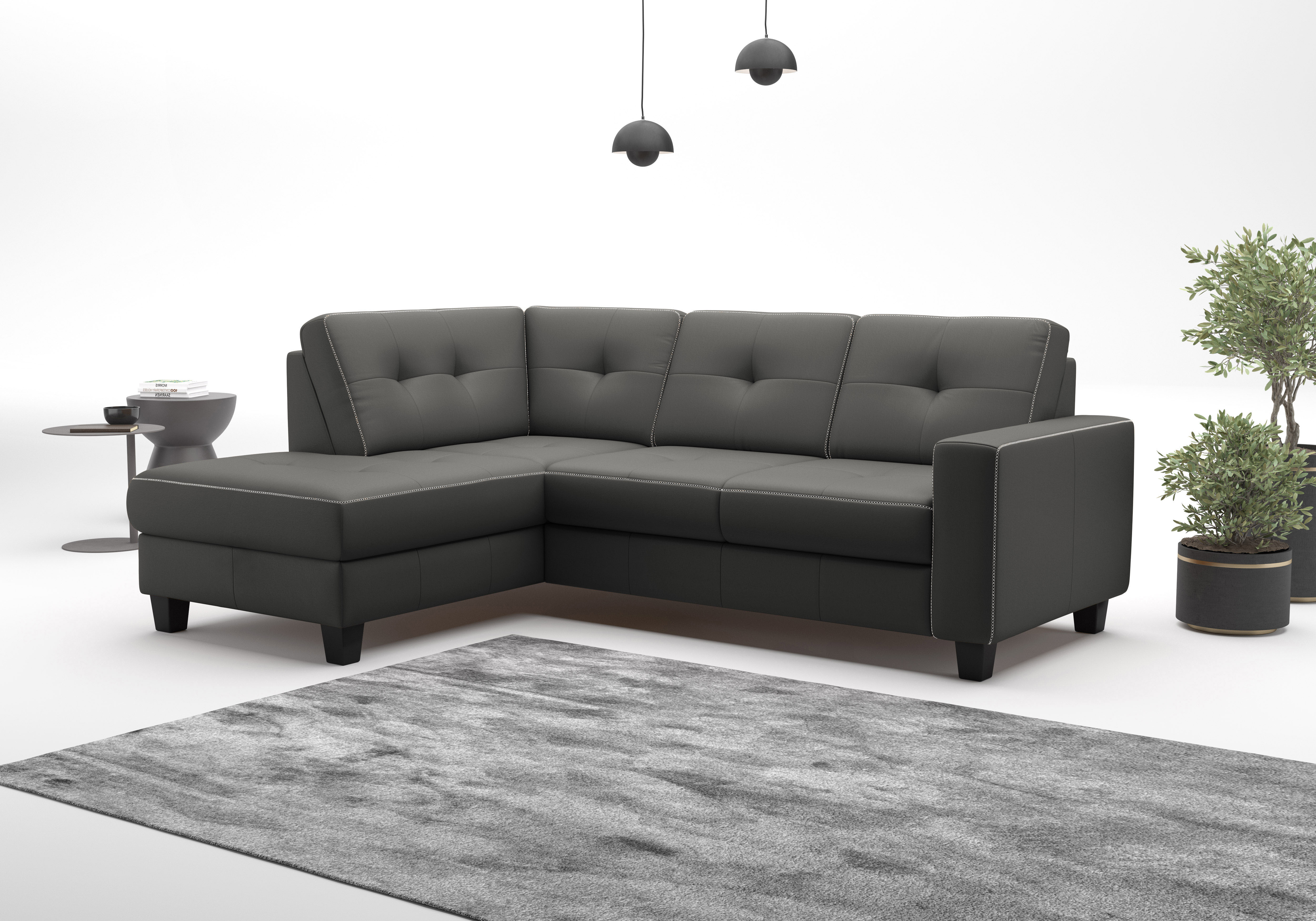 OTTO home Ecksofa "Varese" wahlweise mit Schlaffunktion und Bettkasten