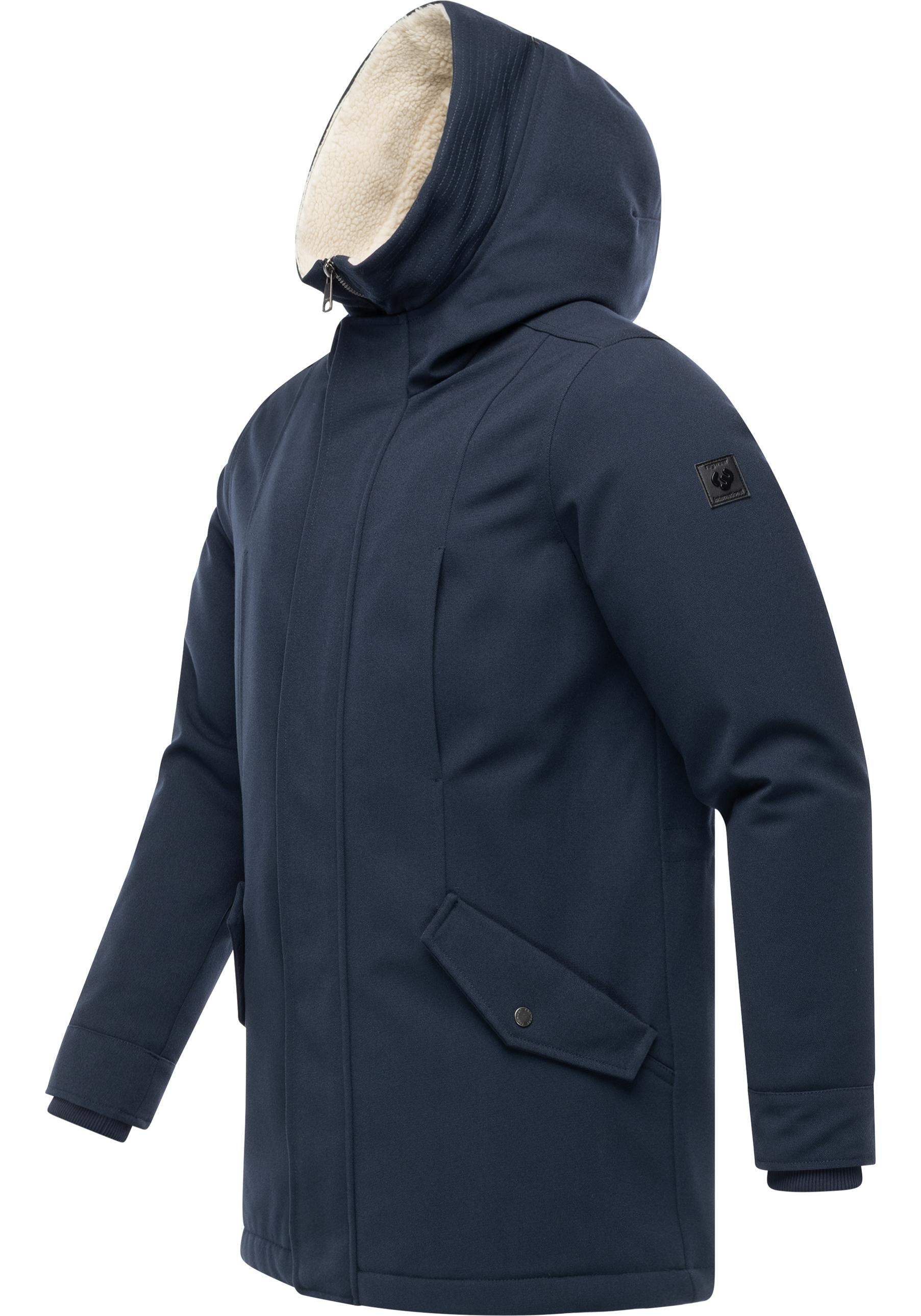 Ragwear Kurzmantel »Mr Cany YOUMODO« Wasserdichter Herren Wintermantel mit Kapuze