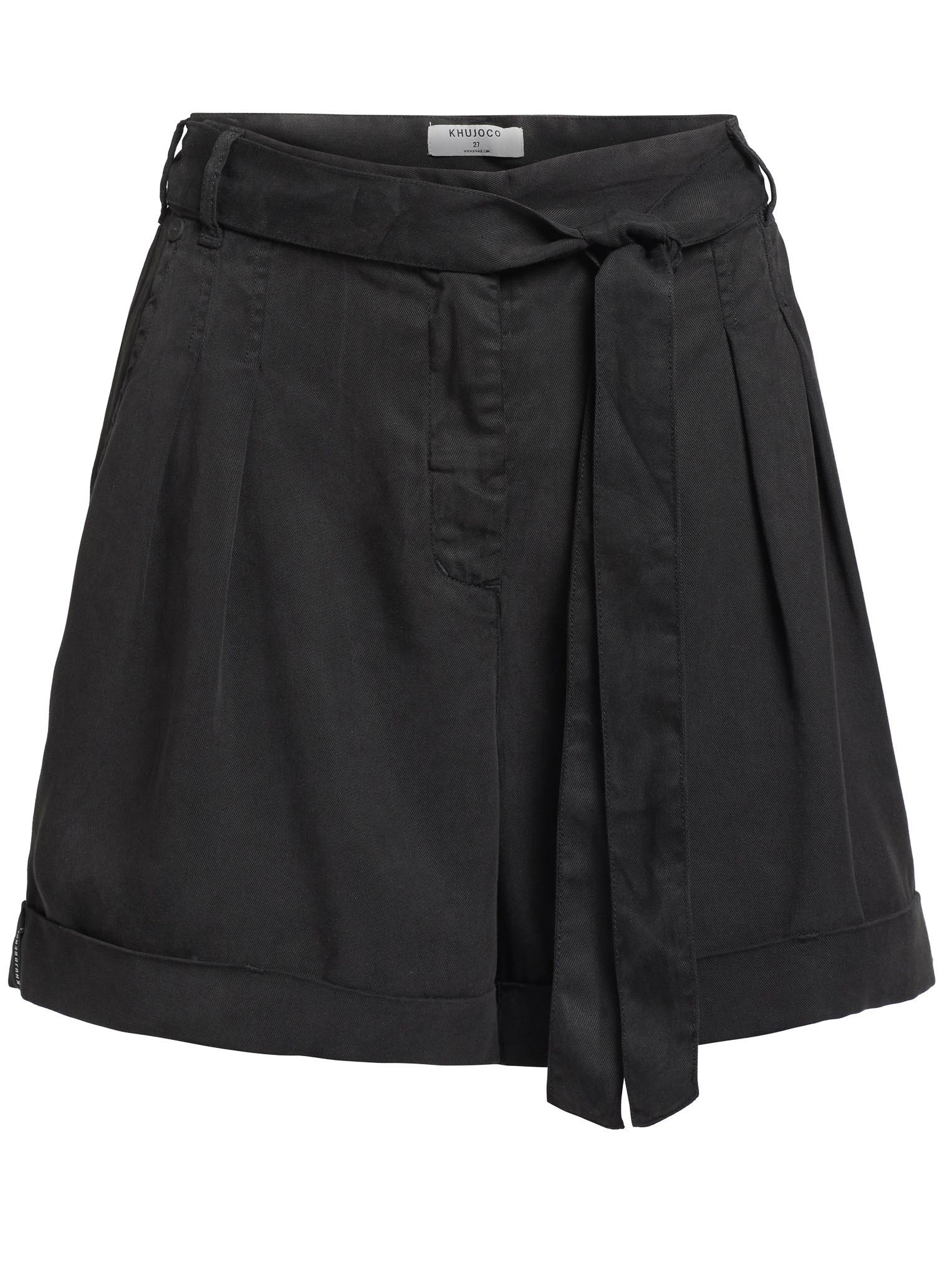 khujo Shorts »ELIDA«, mit umgeschlagenem Saum und Bundfalten