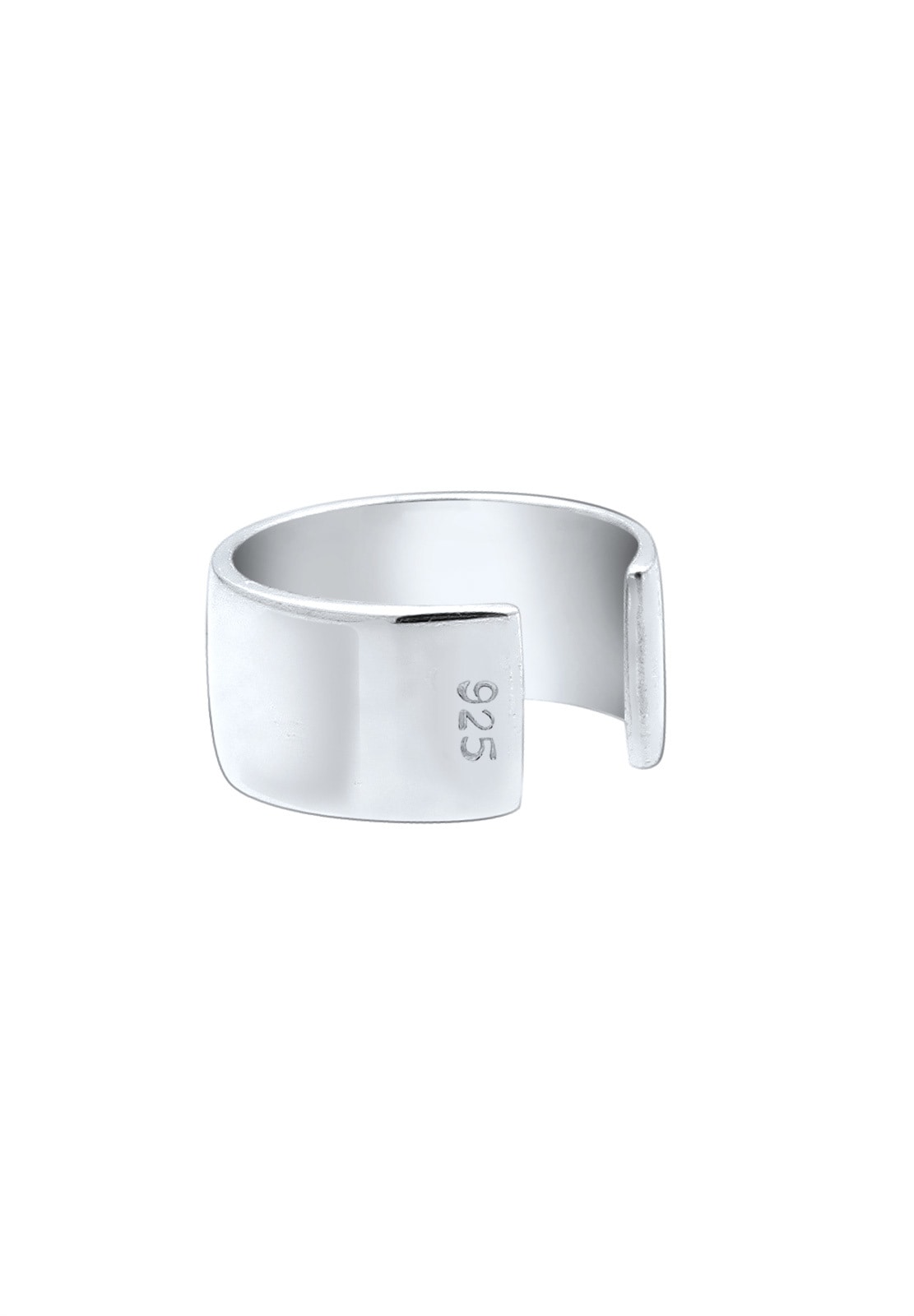 Elli Ohrklemme »Ohrringe Basic Single Earcuff Trend Breit 925 Silber«