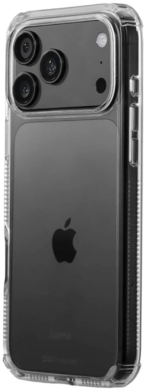 Hama Smartphone-Hülle »Handyhülle für iPhone 17 Pro Max/18 Pro Max (stoßfest, sturzsicher)« D3O-Technologie, Fallschutz, Kratzschutz, Anti-Vergilbung