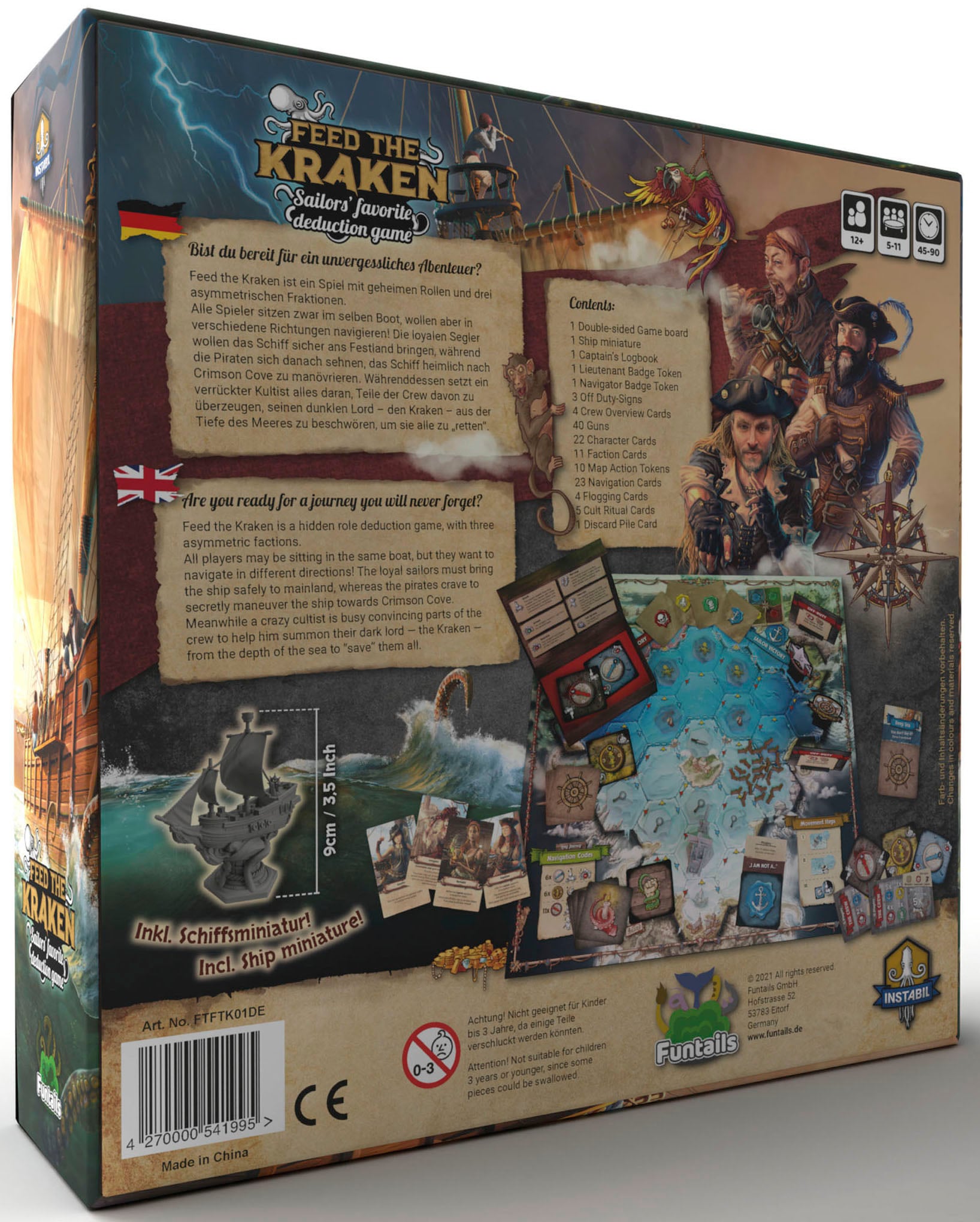 Funtails Spiel »Feed the Kraken - Basisspiel«