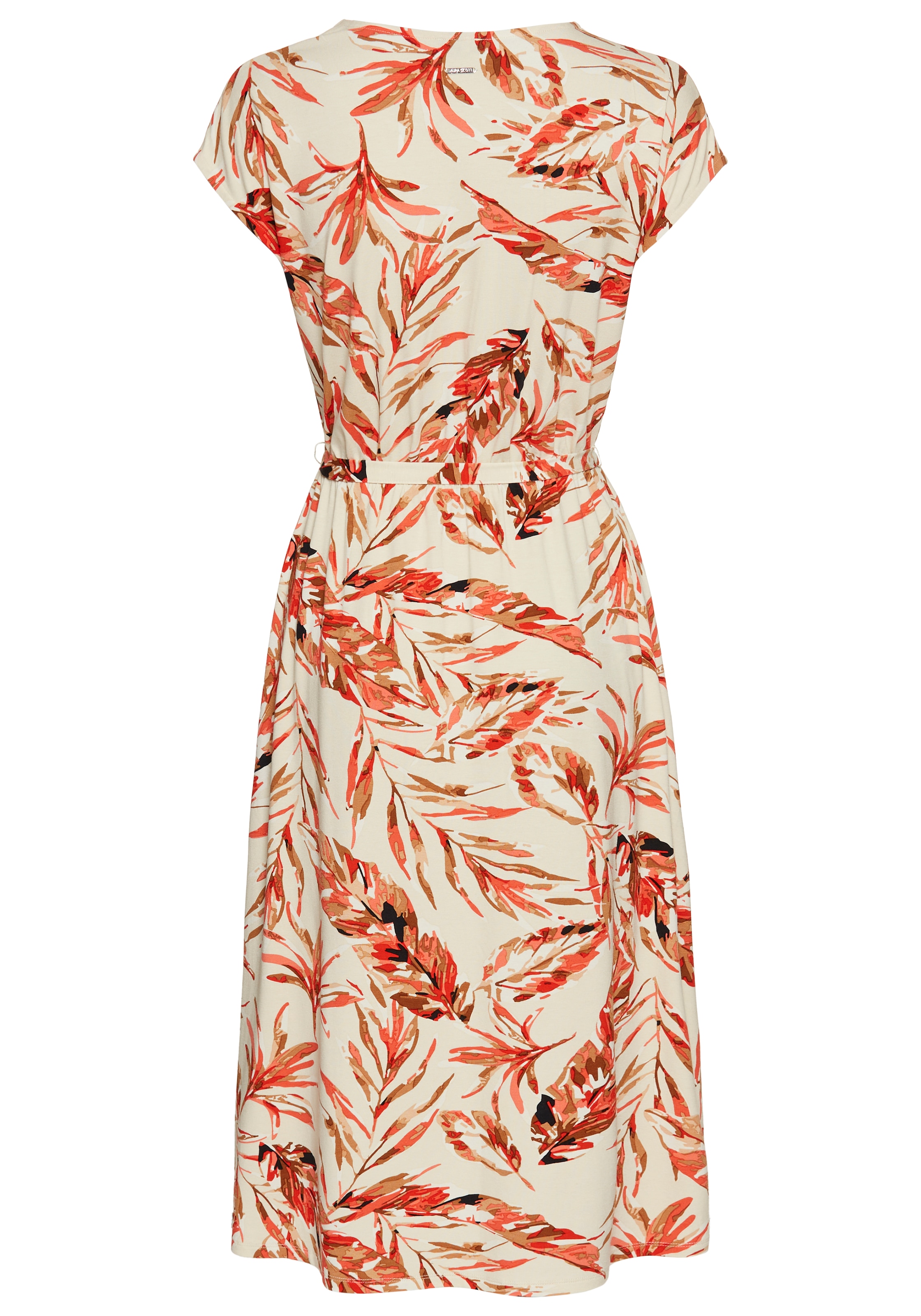 Laura Scott Sommerkleid, mit tropsiche Allover-Druck und Bindeband im Bund - NEUE KOLLEKTION