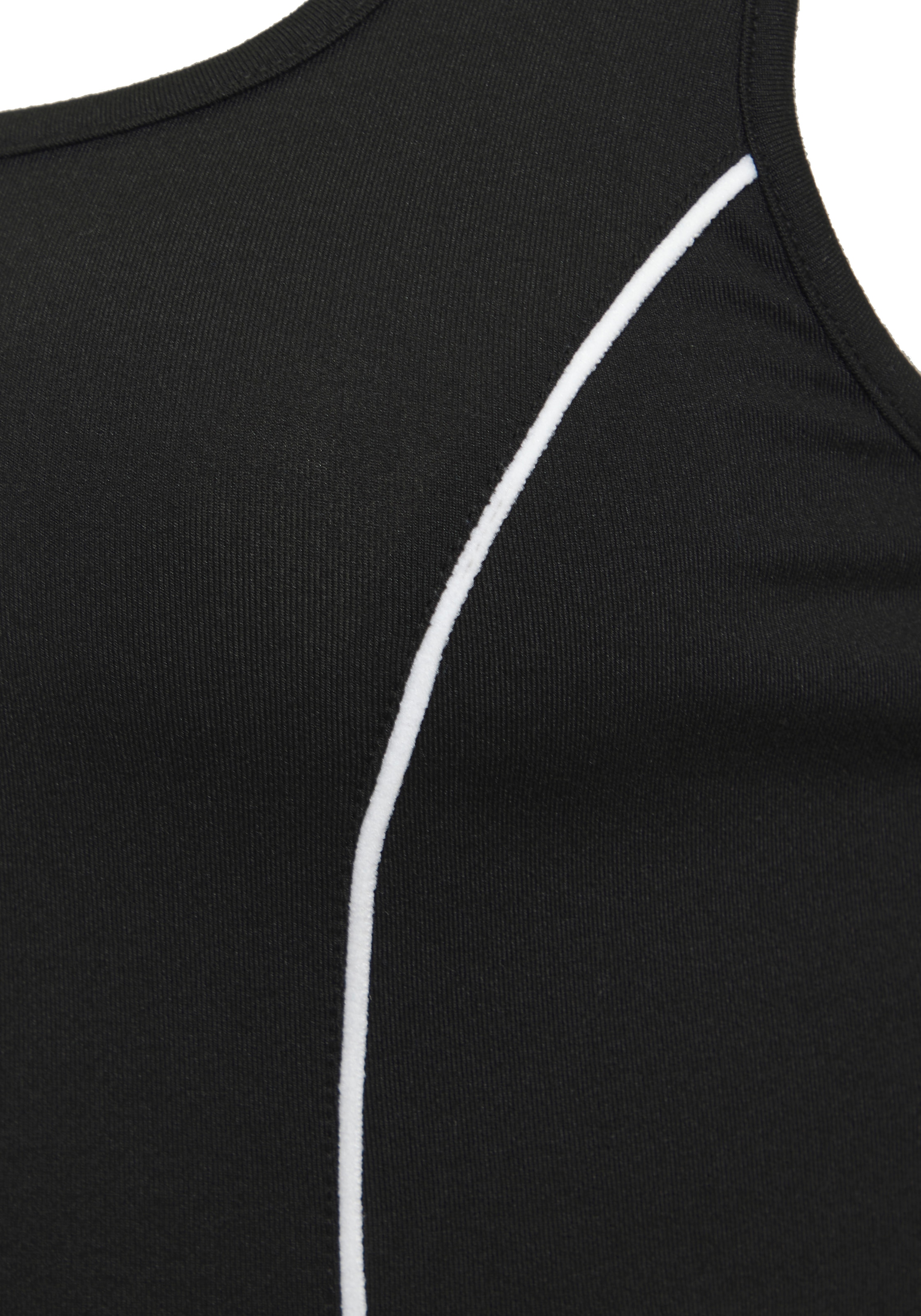 LASCANA ACTIVE Crop-Top mit weißen Pipings