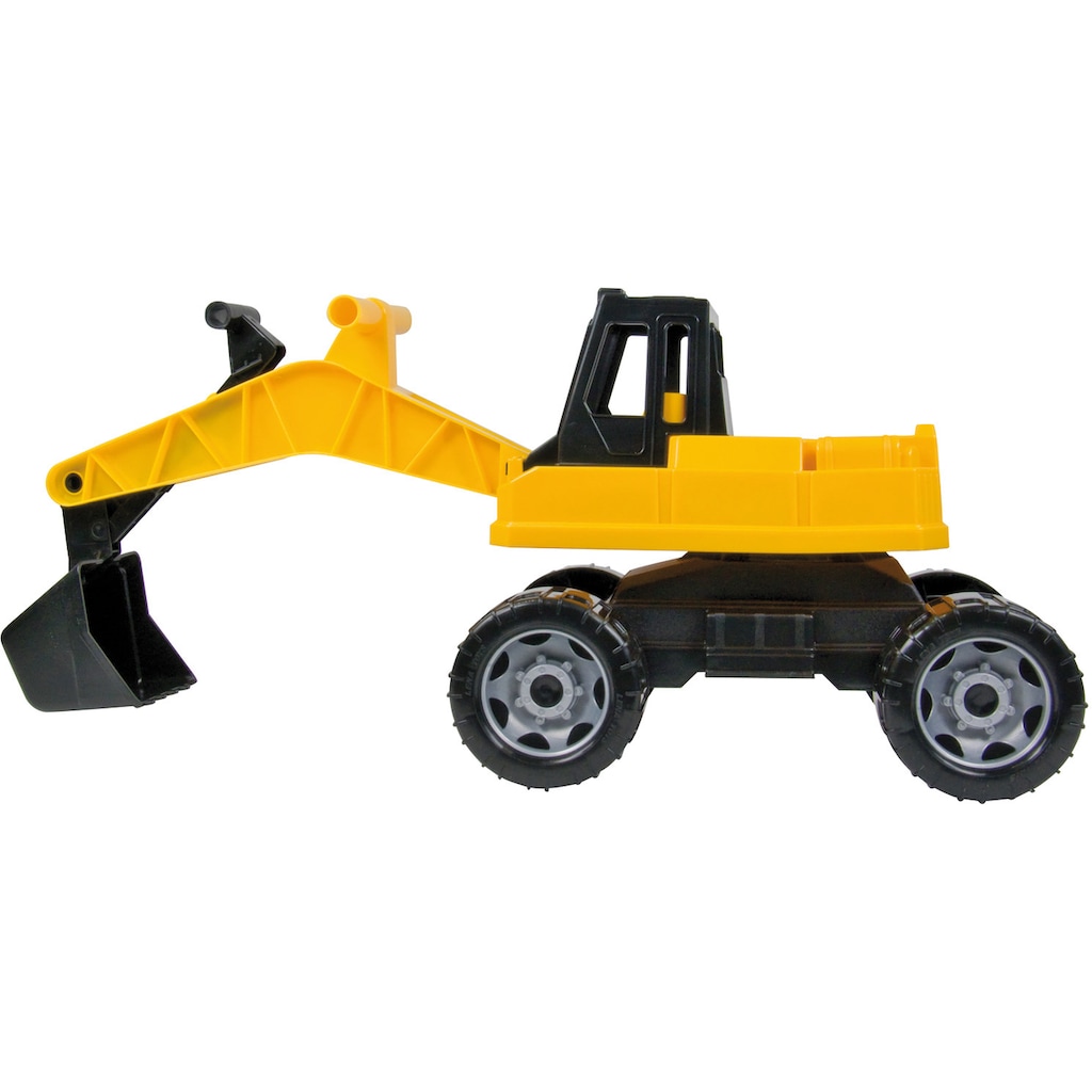 Lena® Spielzeug-Aufsitzbagger »Giga Trucks, schwarz-gelb«, Made in Europe